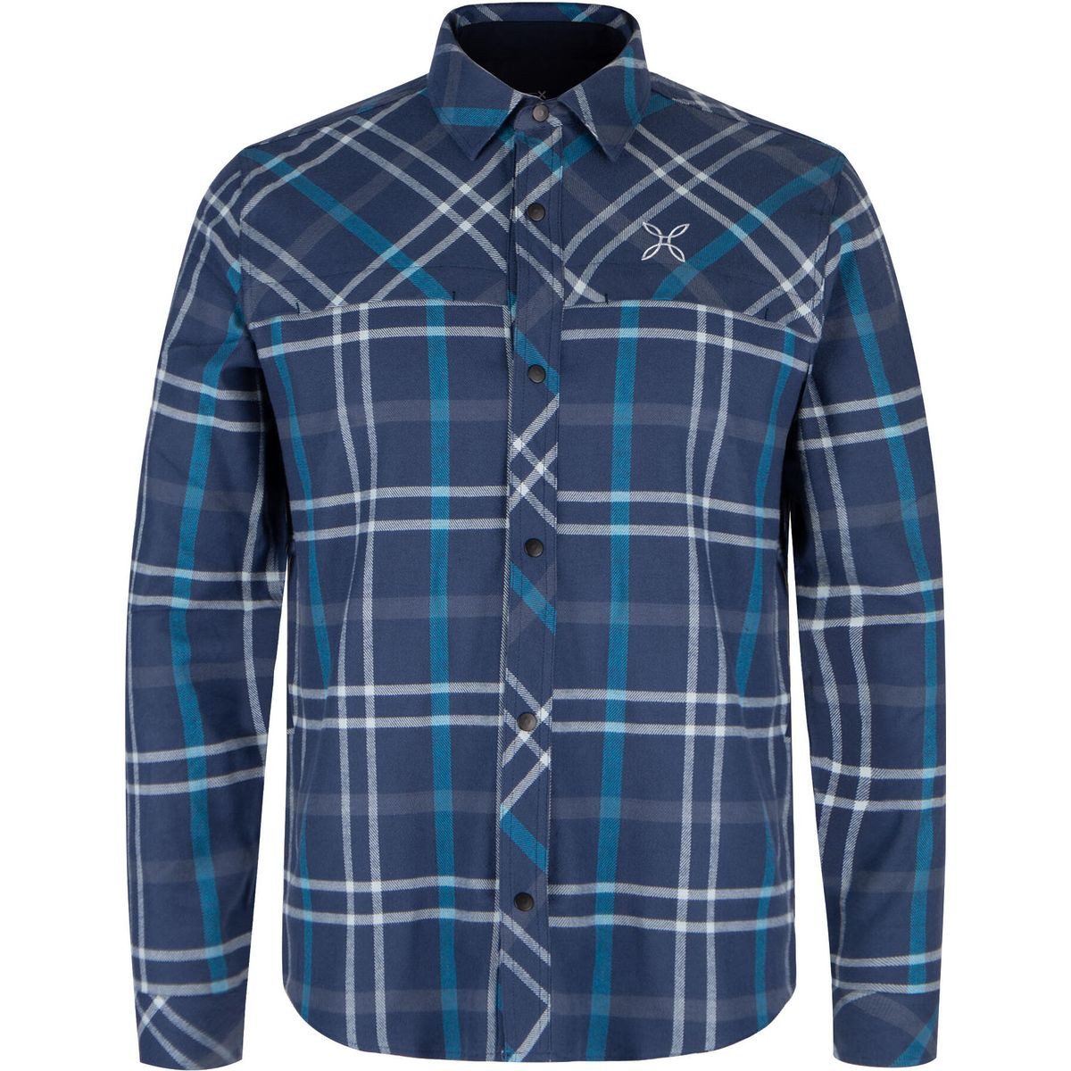 MONTURA Outdoorbluse Check Shirt Vielseitiges Herrenhemd aus 100 % Baumwolle mit verstellbaren