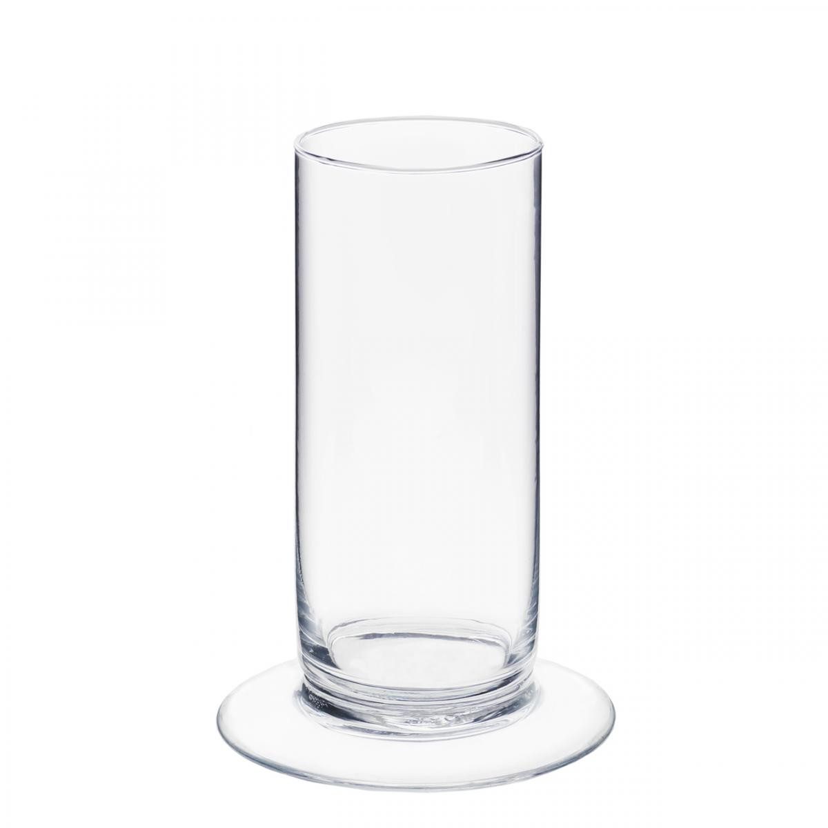 Florists Products Tischvase Elegante Dekovase aus Glas mit rundem Fuß für stilvolle