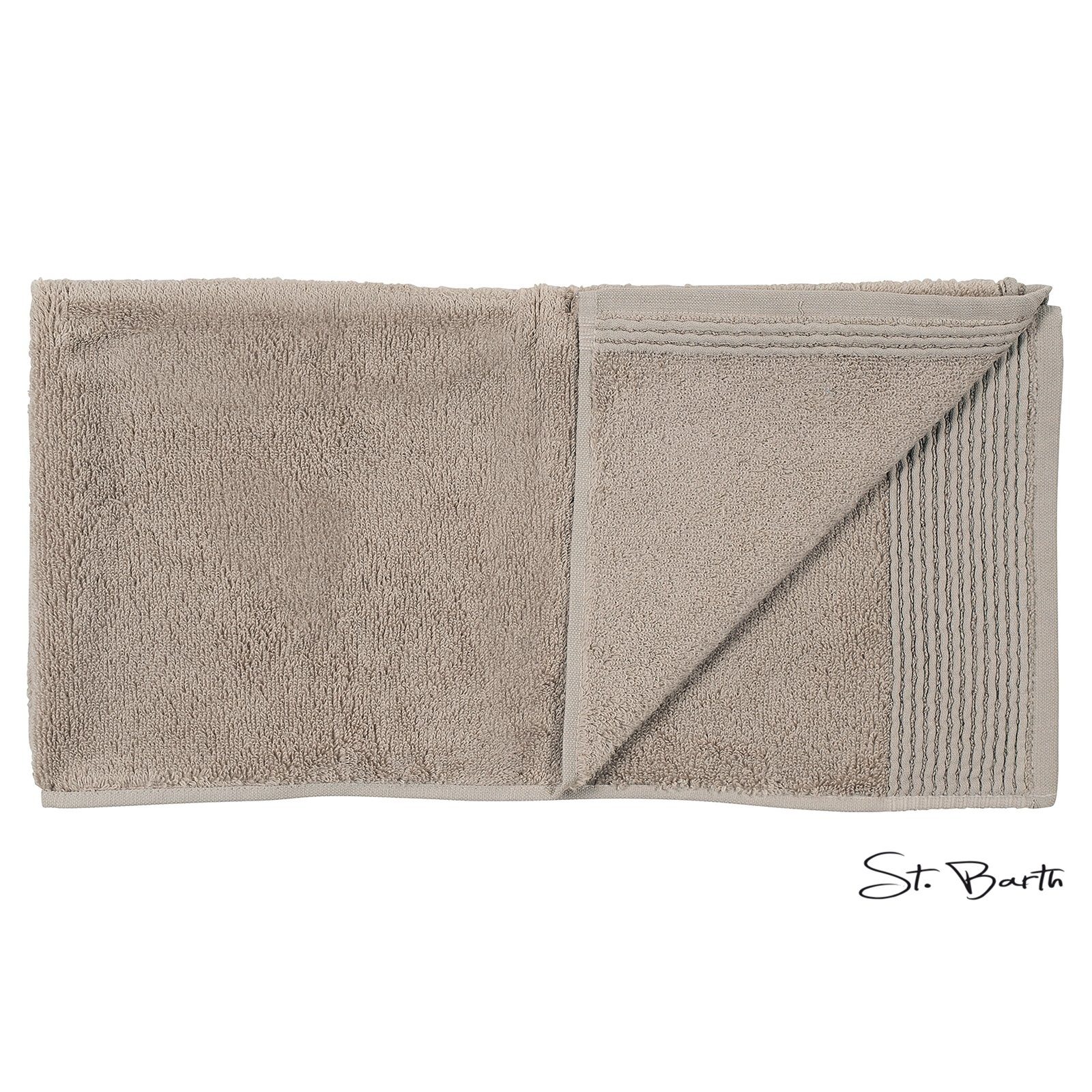 St.Barth Handtuch Handtuch HT 50 x 100, 100 % Baumwolle (1-St) Taupe