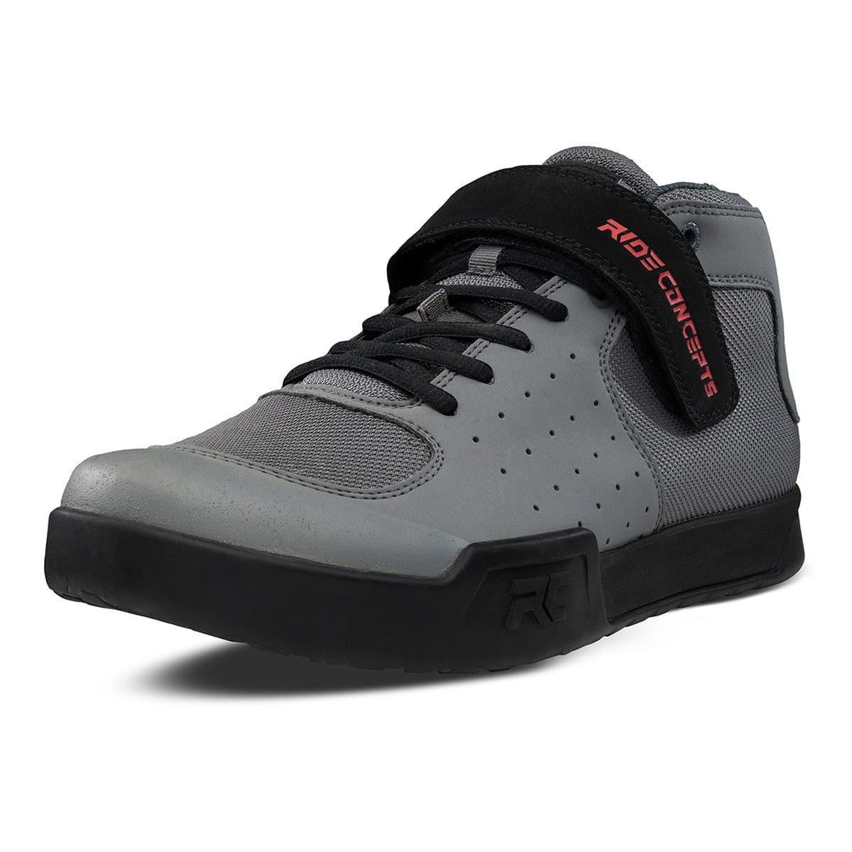 Ride Concepts Flat-Pedal-Schuhe Ride Concepts Wildcat MTB Herrenschuhe - Grau/Rot 41 Fahrradschuh