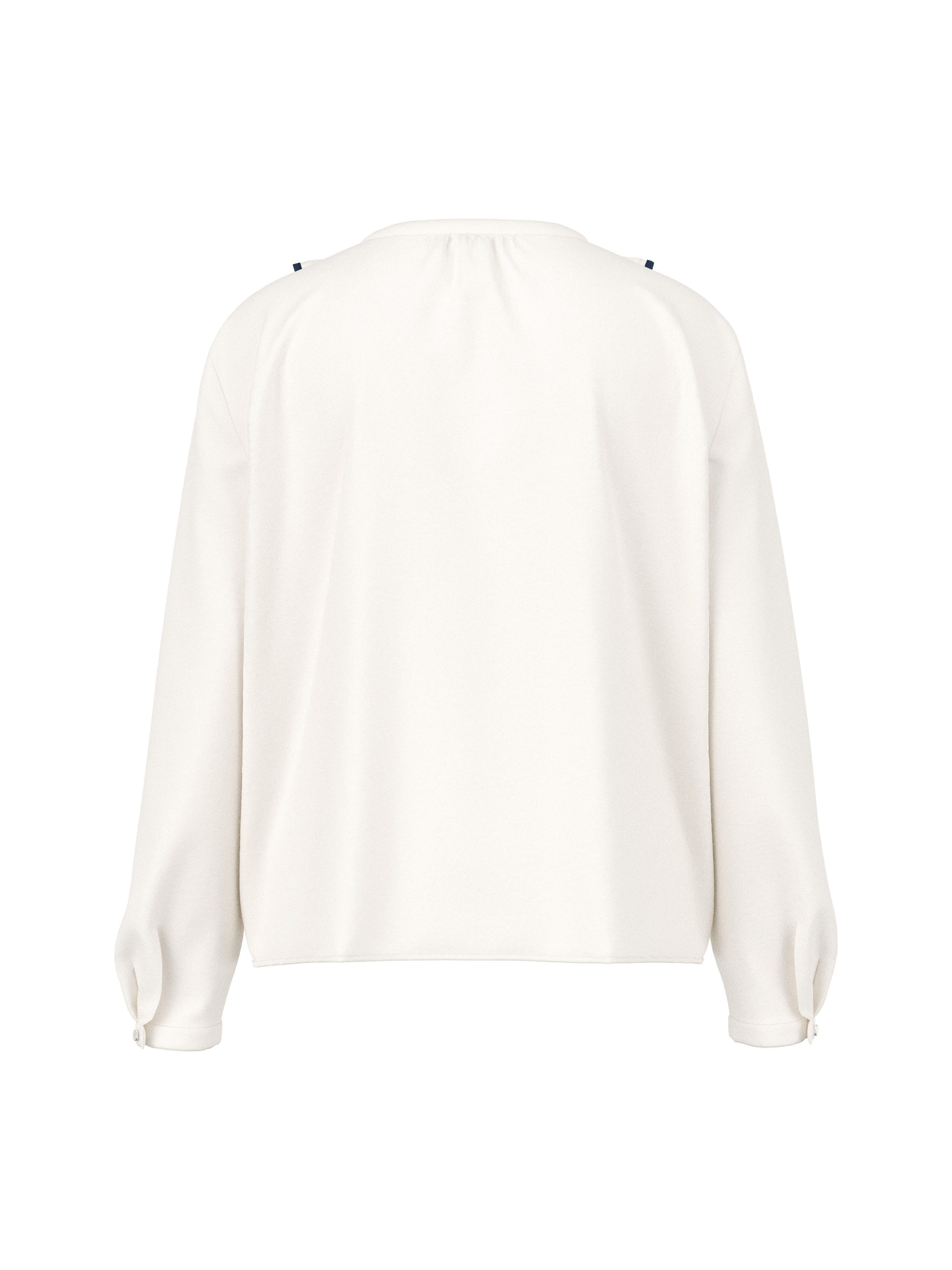 Marc Cain Langarmbluse Sopo Collections Thema A Premium Damenmode Rüschen für einen modernen Akzent