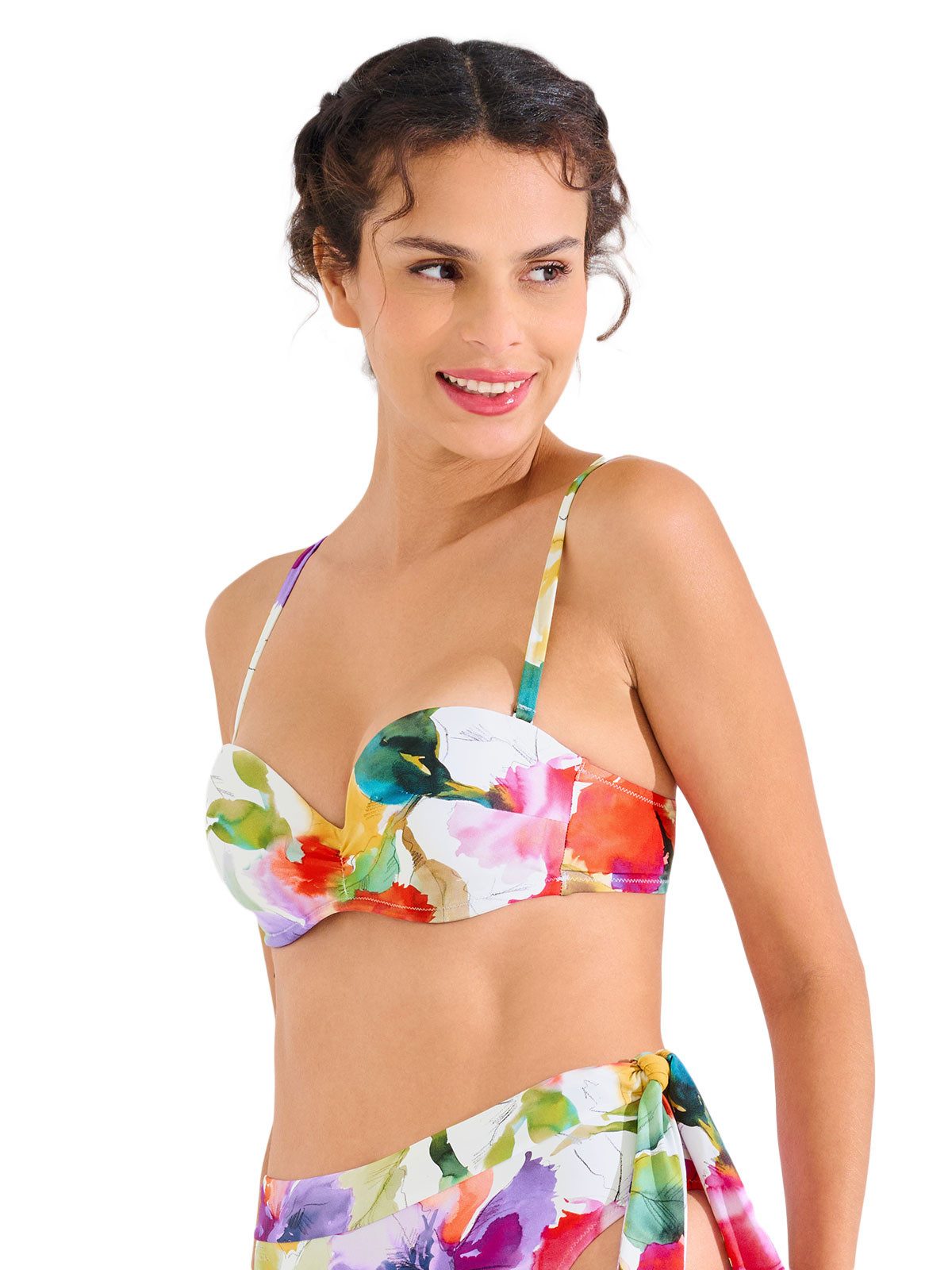 Lisca Balconette-Bikini-Top Balconette Bikini Top Roma (Stück, 1-St), Bikinioberteil mit abnehmbaren Trägern, schmale Träger