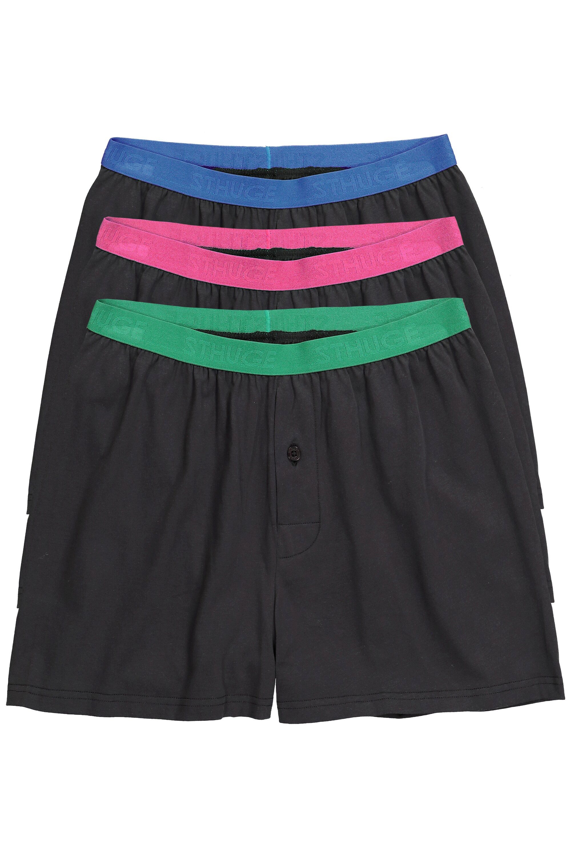 STHUGE Boxershorts Boxershorts FLEXLASTIC® 3er-Pack bis 8XL