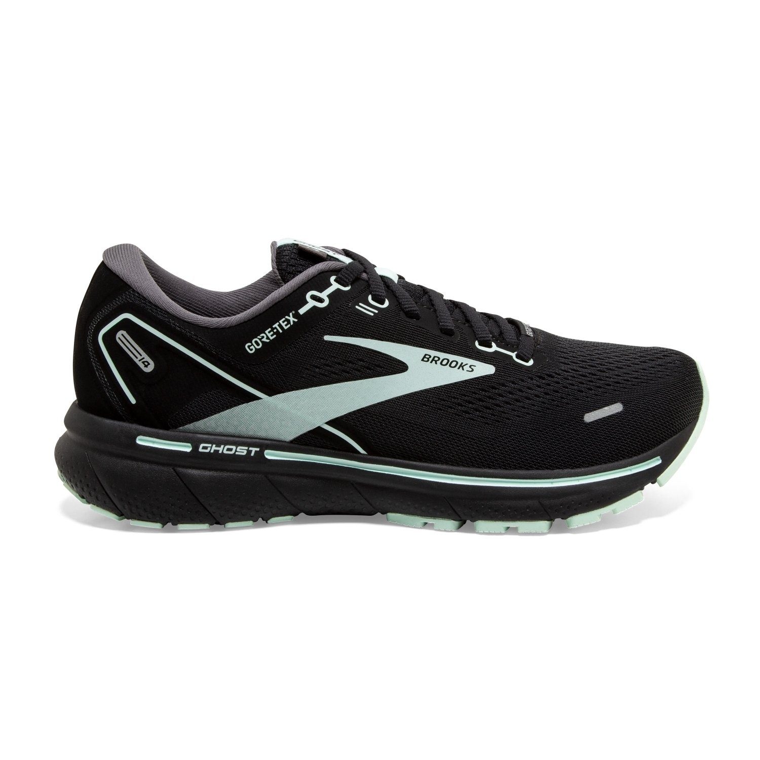 Brooks Damen Wasserdichter Ghost Laufschuh 14 Laufschuh Grey/Navy/White GTX