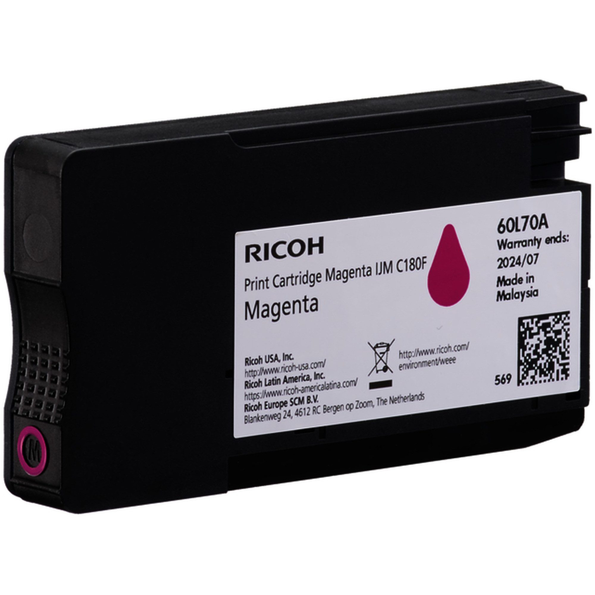 Ricoh Ricoh Ricoh Tinte IJM C180F magenta 408519 Tintenpatrone