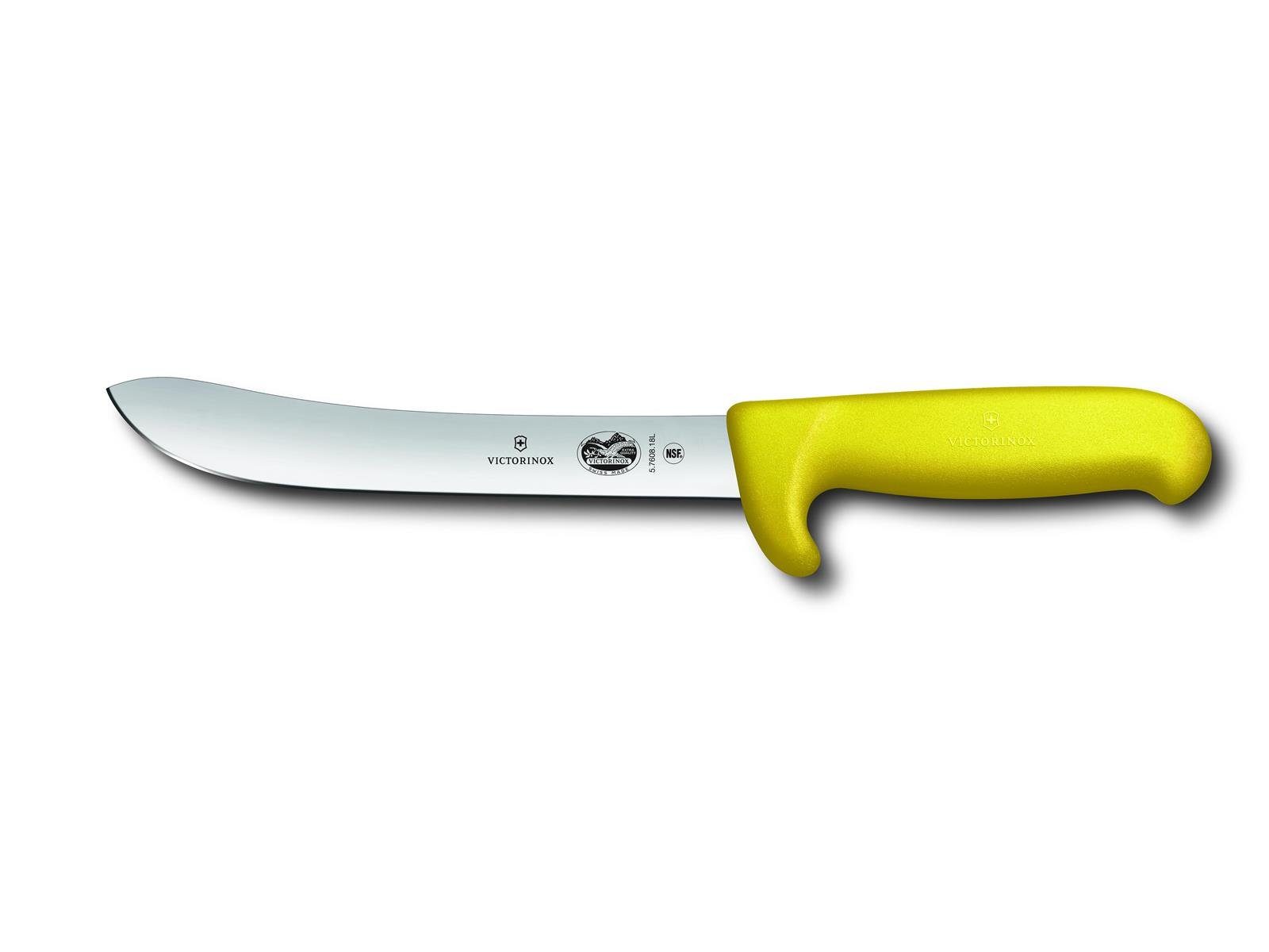 Victorinox Taschenmesser Fibrox Safety Nose Schlachtmesser,Norm.Schl., gelb, 18cm