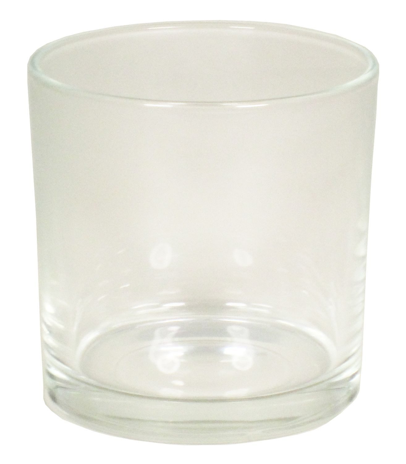 INNA-Glas Kerzenhalter Pflanztopf Brian, Zylinder - rund, klar, 10cm, Ø 10cm - Blumenkübel