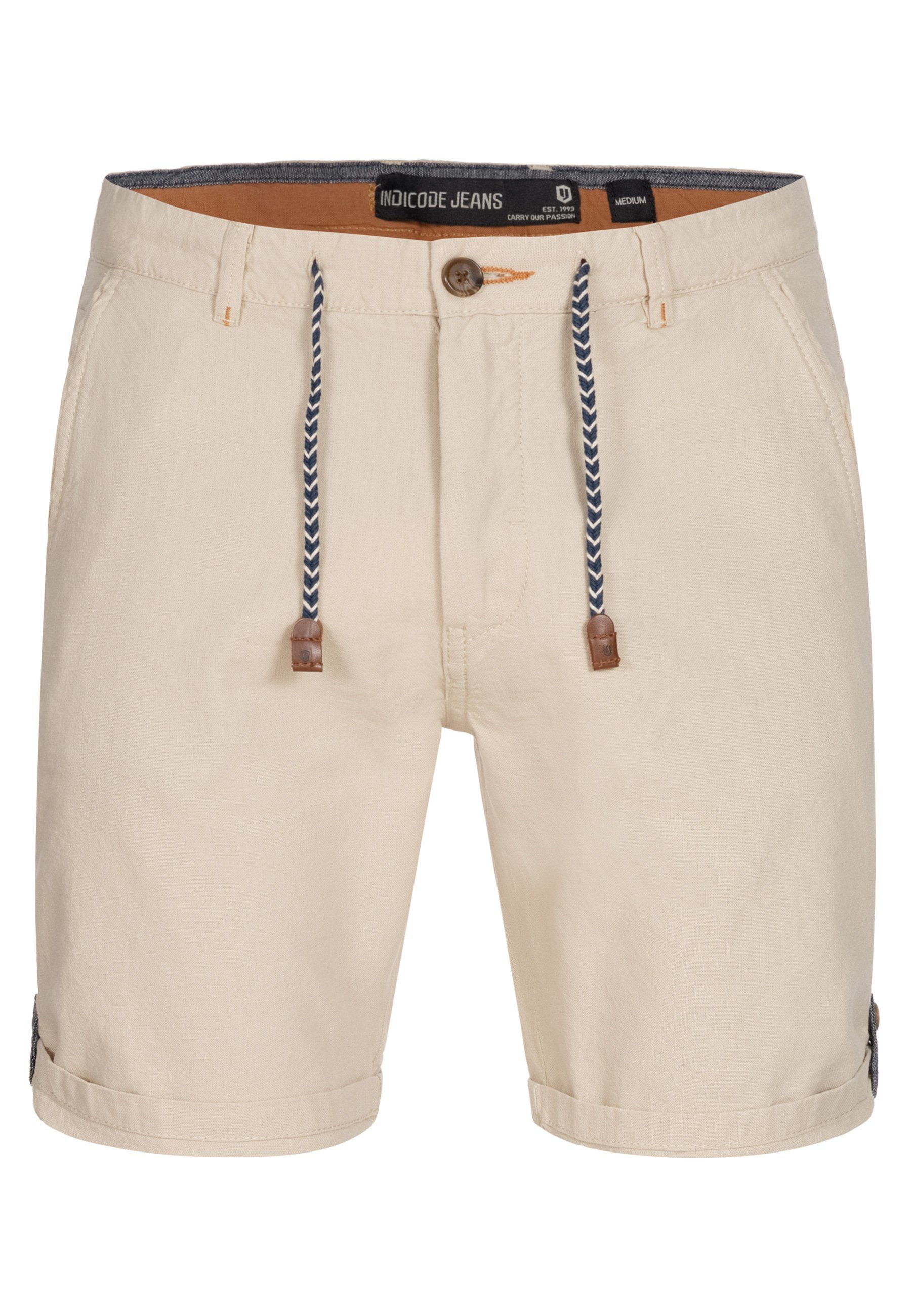 Indicode Chinoshorts Beauvals,elastischem Bund mit Kordelzug, günstig online kaufen