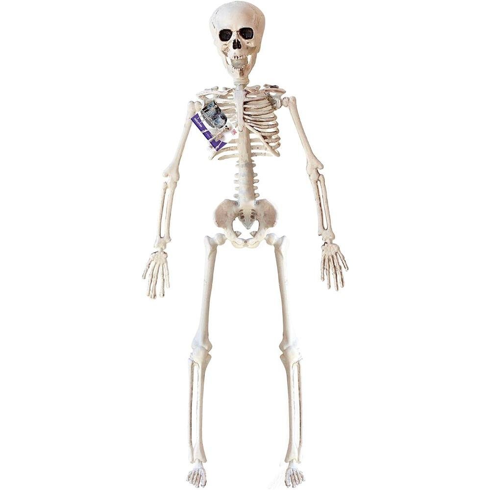 Widmann S.r.l. Dekofigur Skelett 40 cm, Halloween Gruselskelett Knochenmann