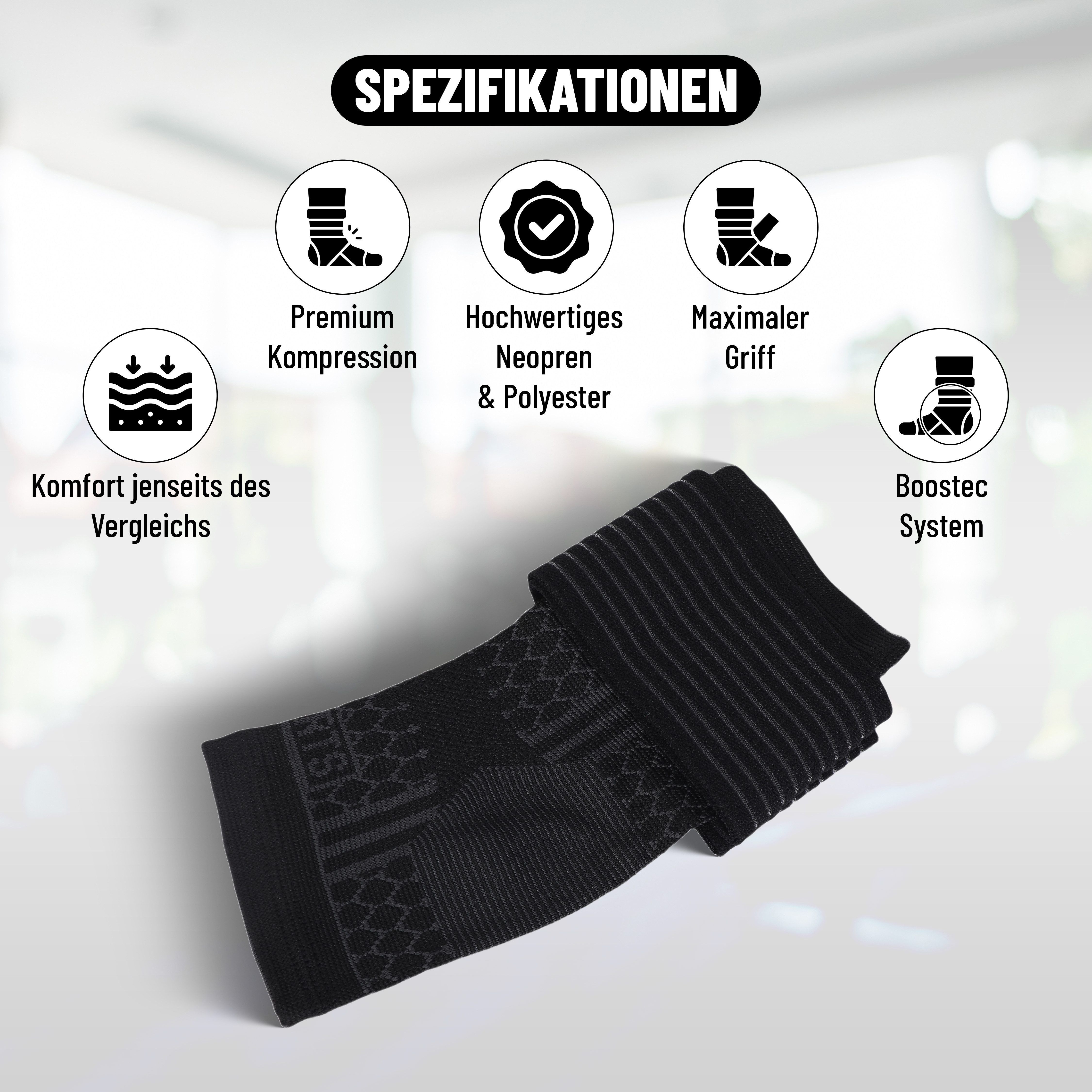Endless Fußgelenkbandage Slip-in Verstellbar Ankle Support Relif für Männer und Frauen (Knöchelstütze, 1-tlg., für Männer & Frauen), Für Plantar Fasciitis Neorapathy Relief Sport, Schmerzlinderung, Gym