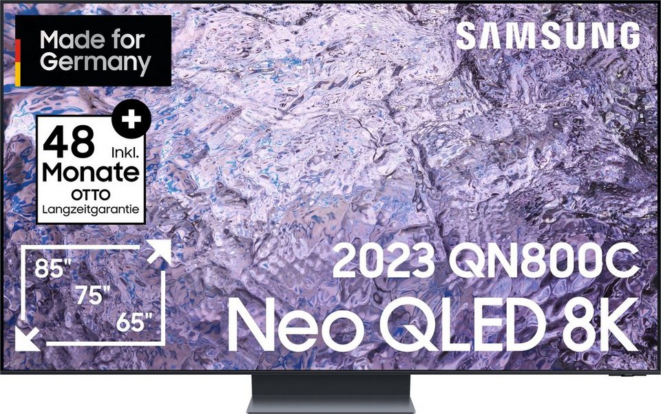 Samsung cm/65 Quantum (163 GQ65QN800CT 8K, 8K LED-Fernseher Smart-TV, Plus, HDR Neo Zoll,