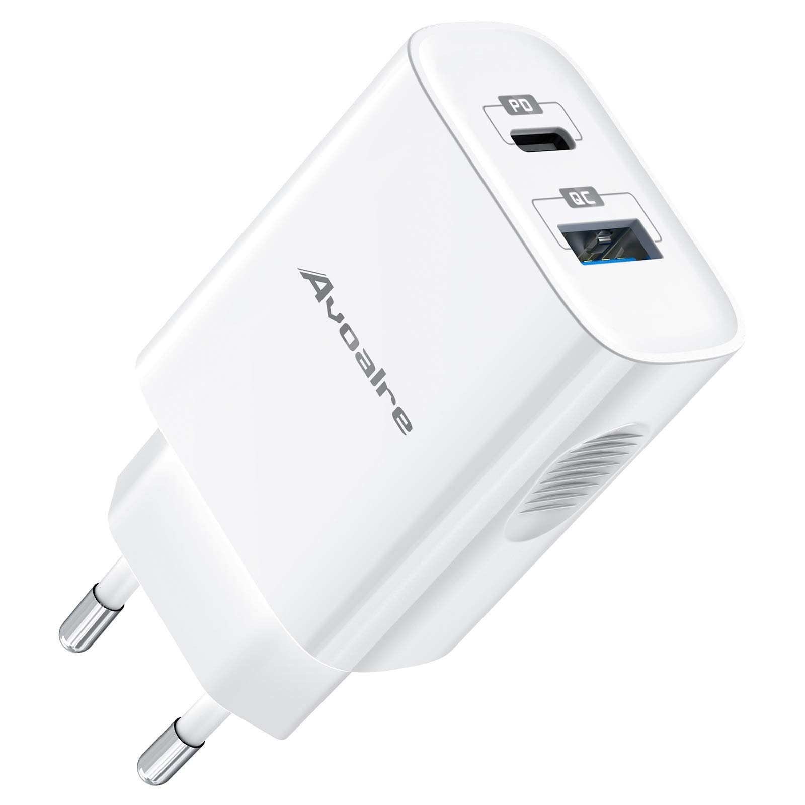 Elegear iPhone 20W Lade-Gerät Schnelllade-Gerät (1-tlg., 2Port USB C+USB A)