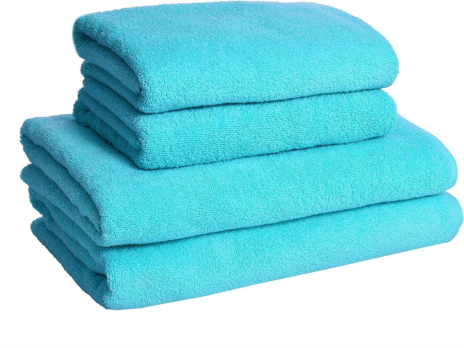 Trks Serie, Bade-Handtuchset livessa Badetücher Badetücher 100% Handtücher und Baumwolle als Set im Set, (4-St),