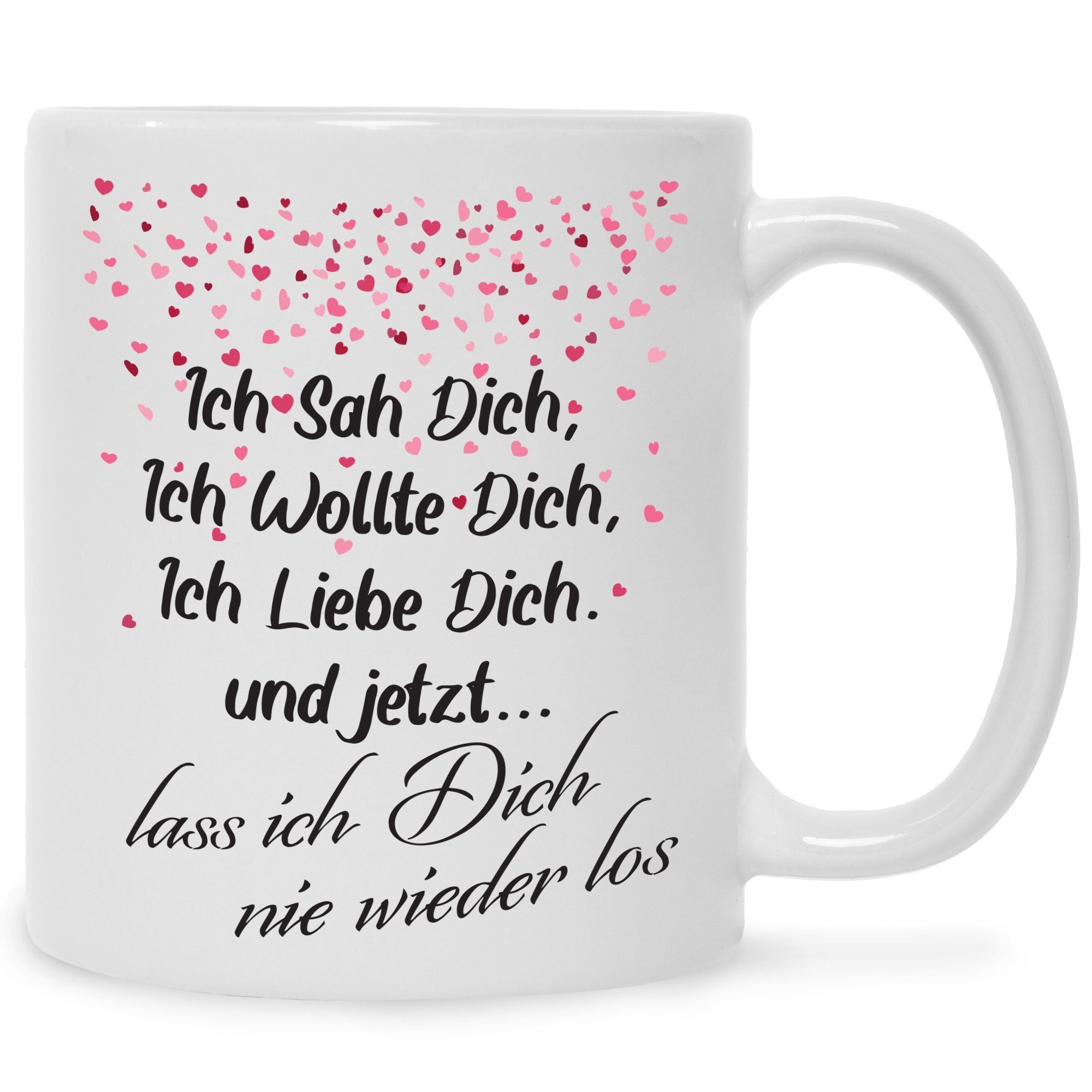 & Ich Geschenk dich - Geschenk Frauen zum Teetasse Kaffeetasse Spruch mit Geschenkidee Sie für Kaffeebesser sah GRAVURZEILE für Bedruckte Tasse Männer Tasse - - Weiß - - Valentinstag Ihn