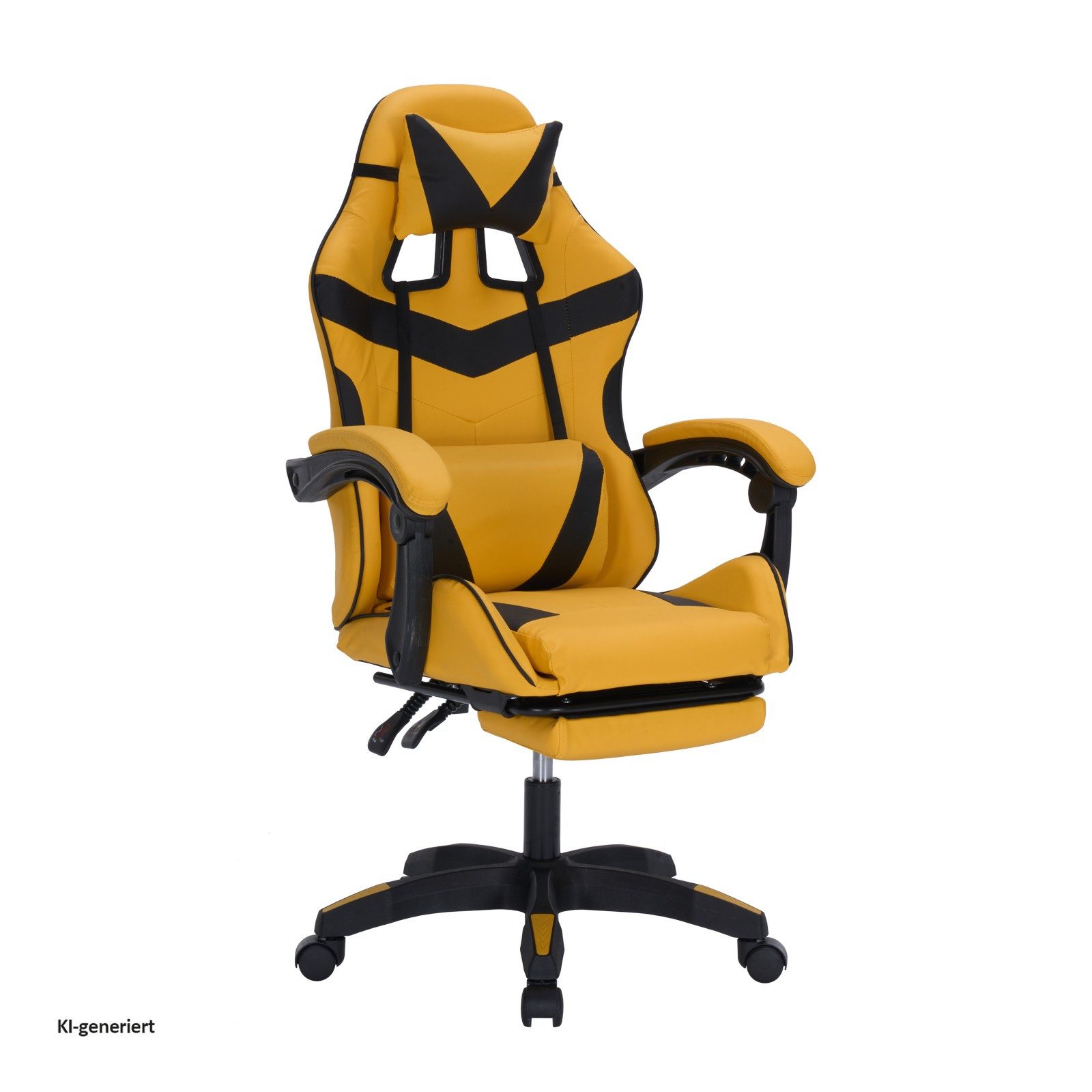 HTI-Living Drehstuhl Gaming Stuhl Krit Eco Gelb-Schwarz (Stück, 1 St), Bürostuhl Drehstuhl Schreibtischstuhl
