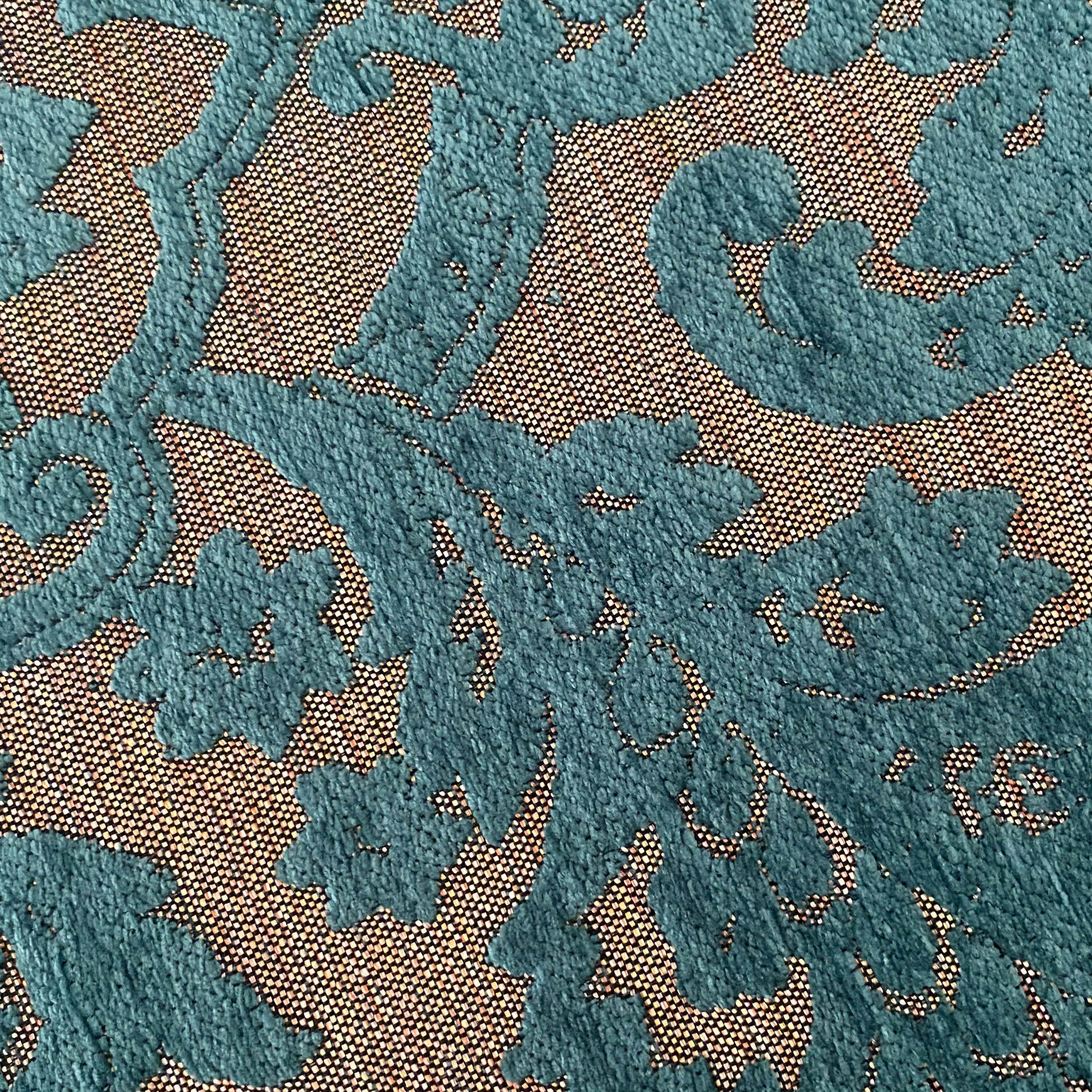 Carpetia Teppich Teppich Wohnzimmer, orientalisch, petrol gold, rechteckig, günstig online kaufen