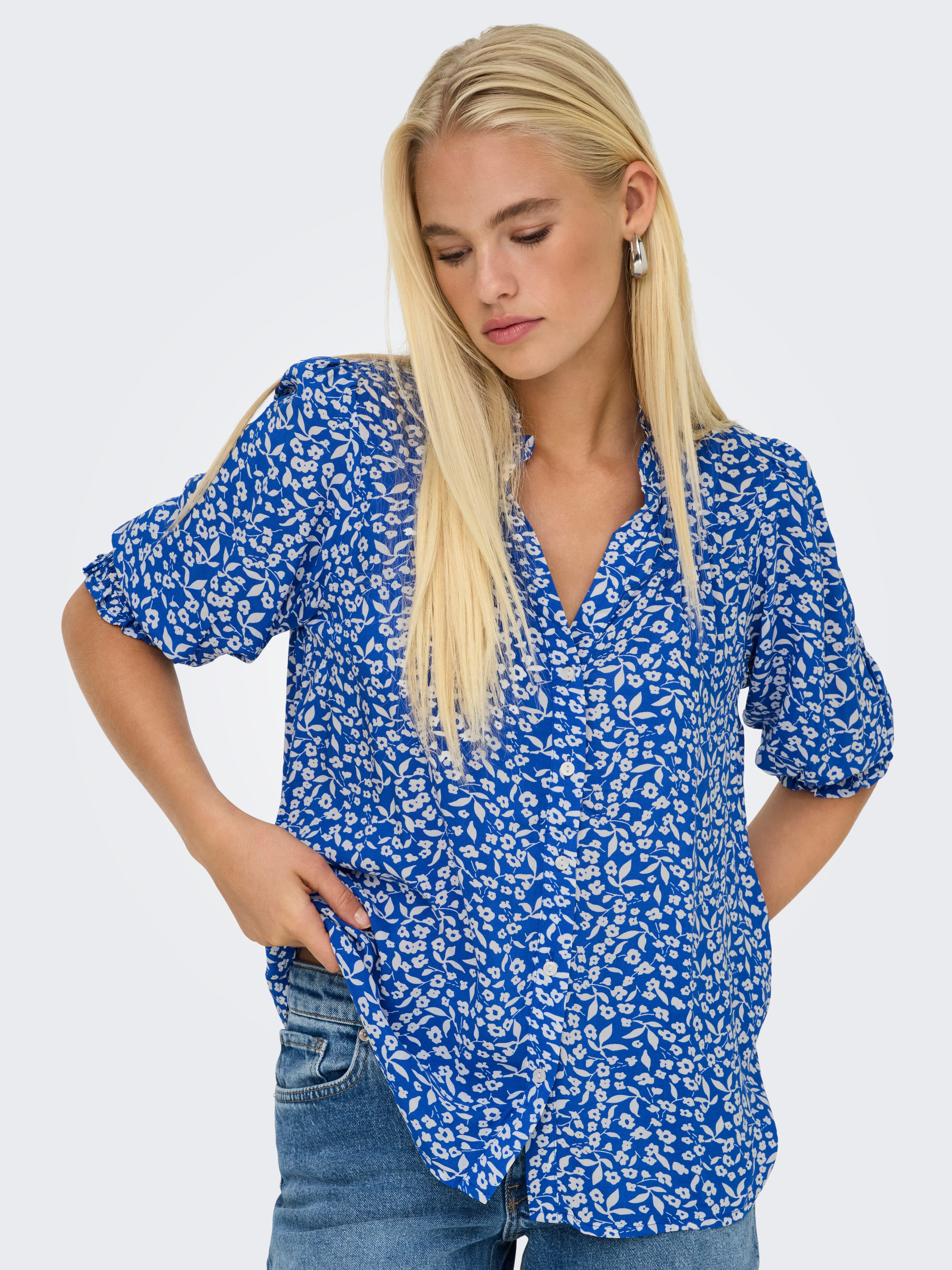 ONLY Kurzarmbluse ONLRAYA 3/4 SHIRT WVN günstig online kaufen
