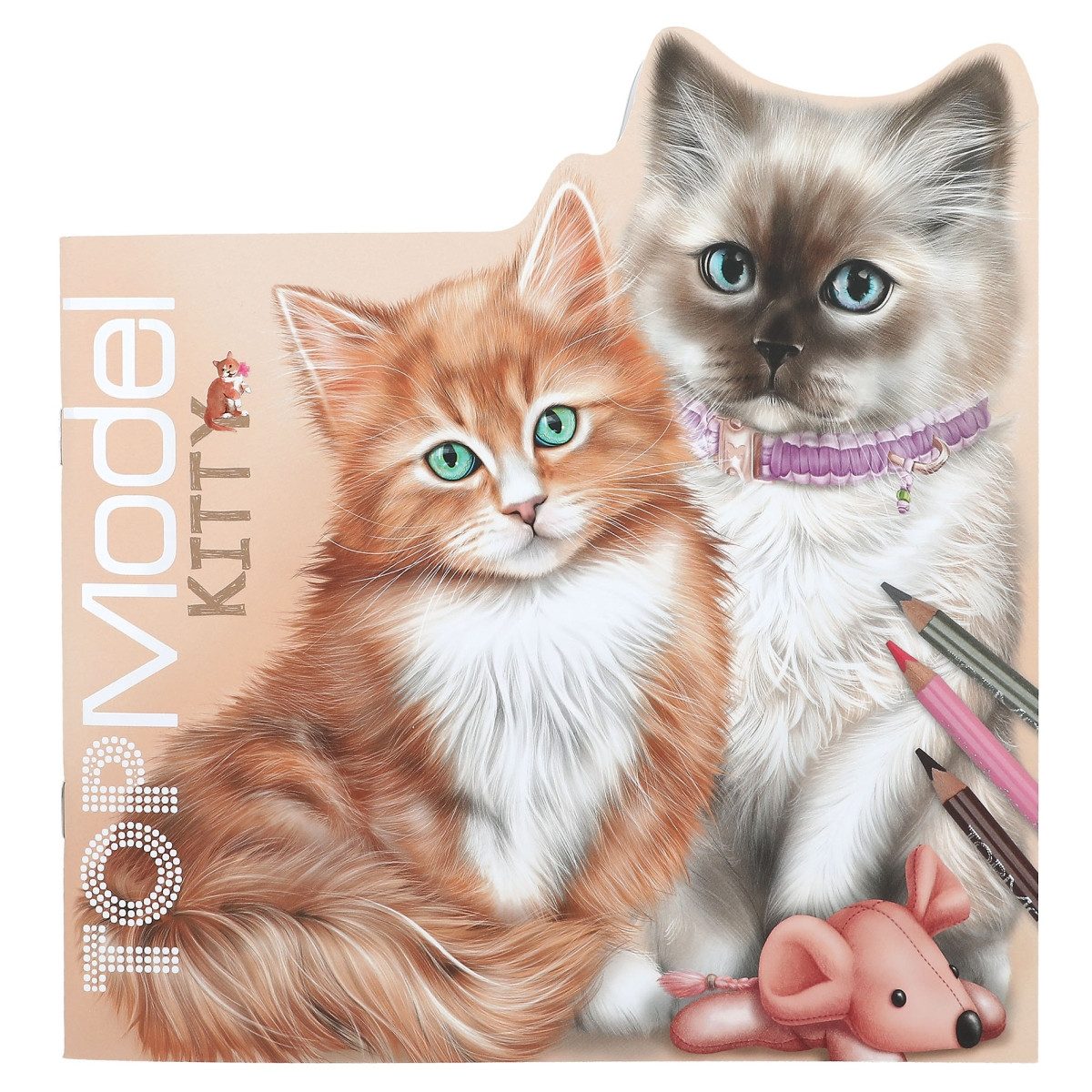 Depesche Malvorlage Top Model Kitty Katzen Malbuch Buch inkl. Sticker Ausmalbuch (1-St)
