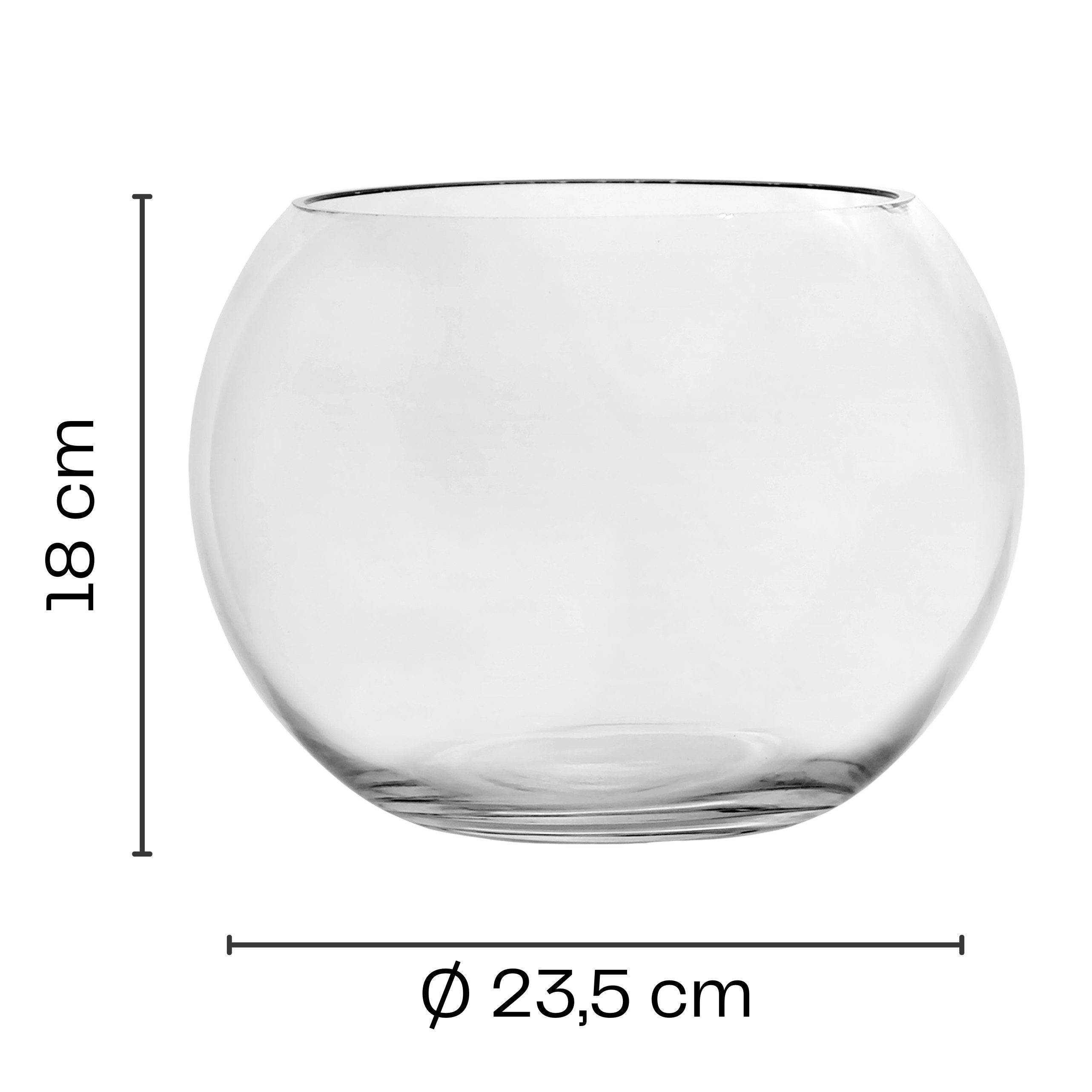 Annastore Kugelvase Kugelvase aus Glas - günstig online kaufen