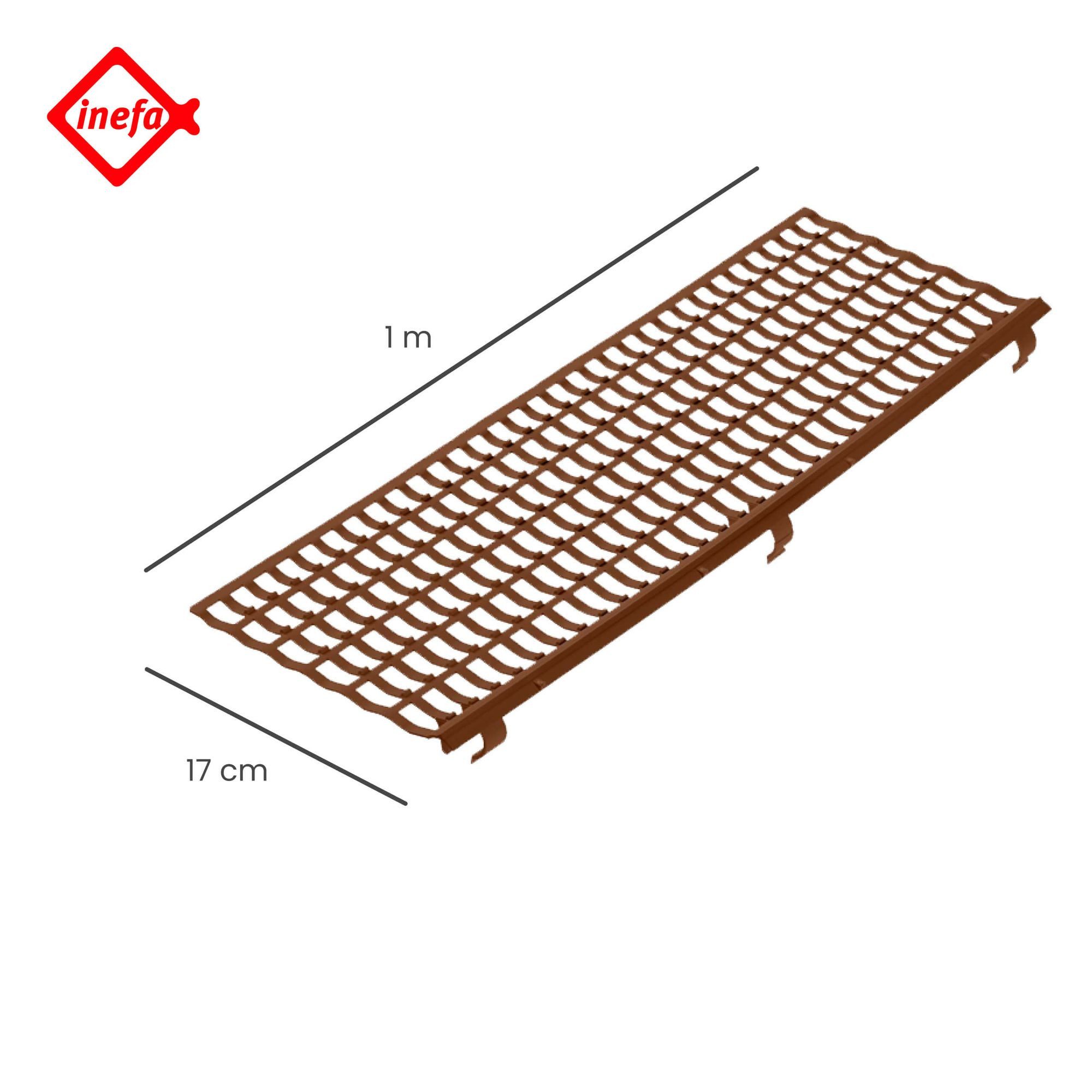 INEFA Dachrinne Laubfangstreifen Dachrinnen Laubschutz NW 100-150 (100-160mm), 100cm. 1 Stk., Dachrinnenschutz, Dachrinnenabdeckung Made in Germany