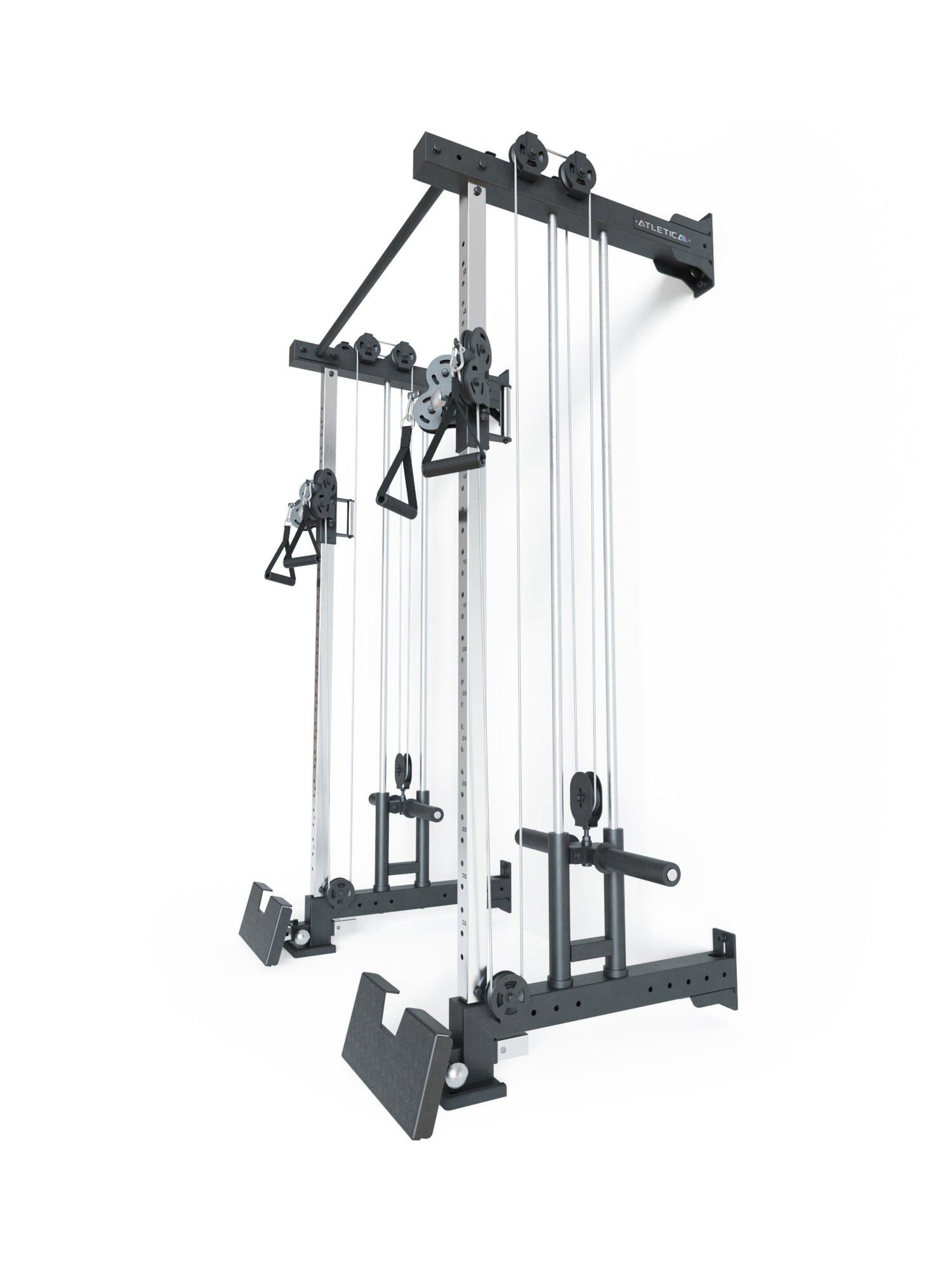 ATLETICA Power Rack R8-Nitro Dual Pulley, Wall Mounted, Dual Pulley