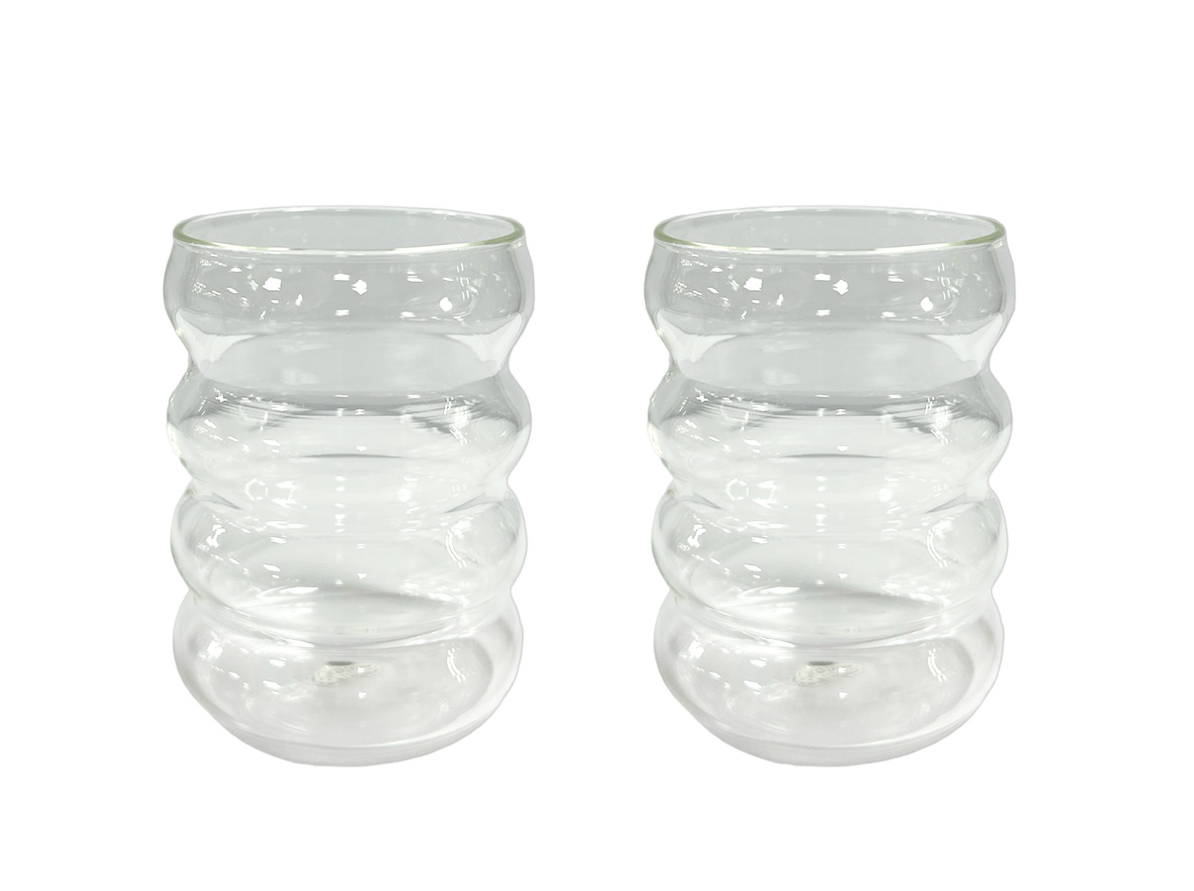 Mulex Gläser-Set Mulex, Glas, Mulex Wave 2er Set Borosilikatglas - 300 ml