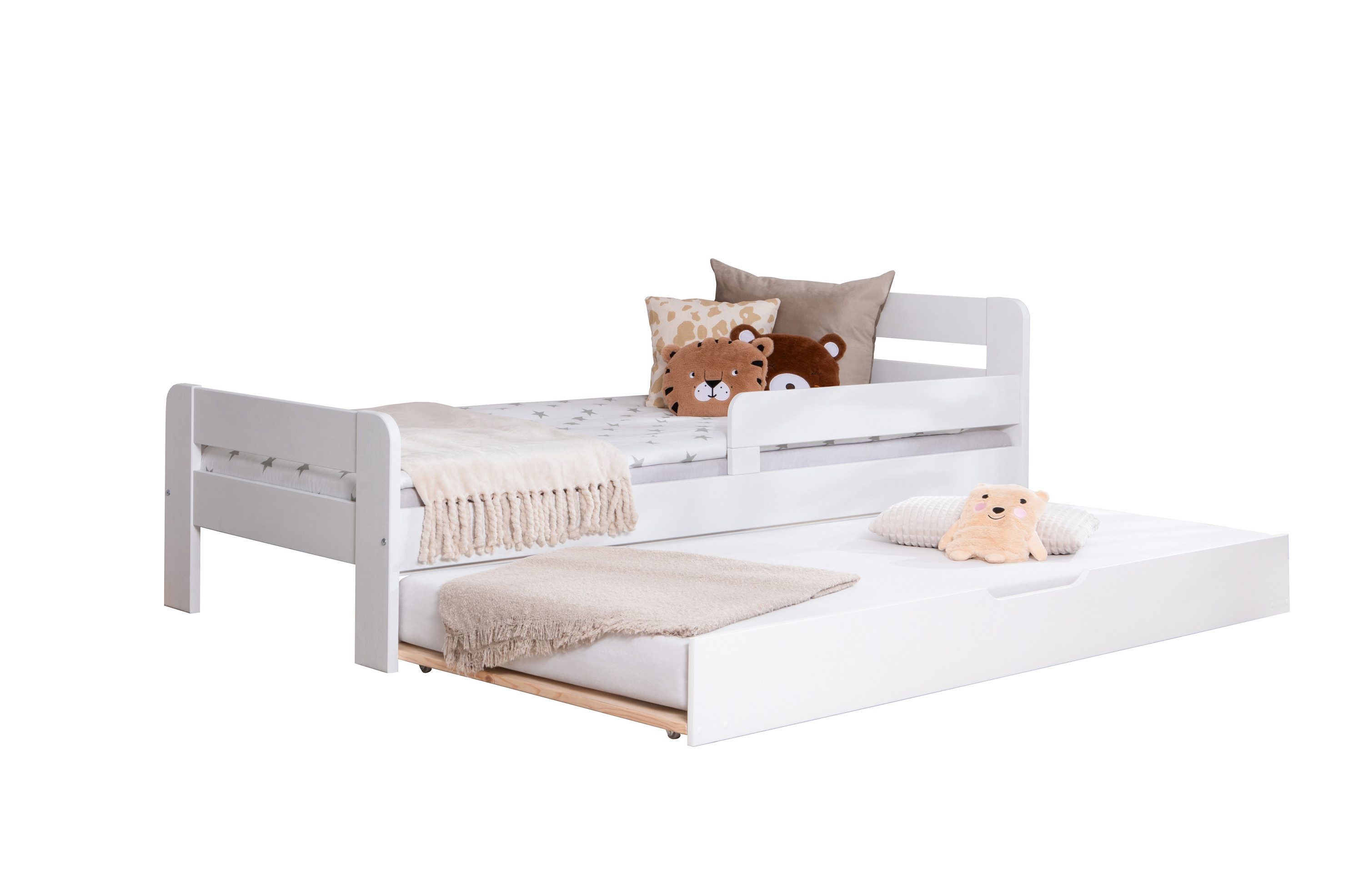 Bettgestell Einzelbett Kinderbett Jugendbett "Bennet" mit