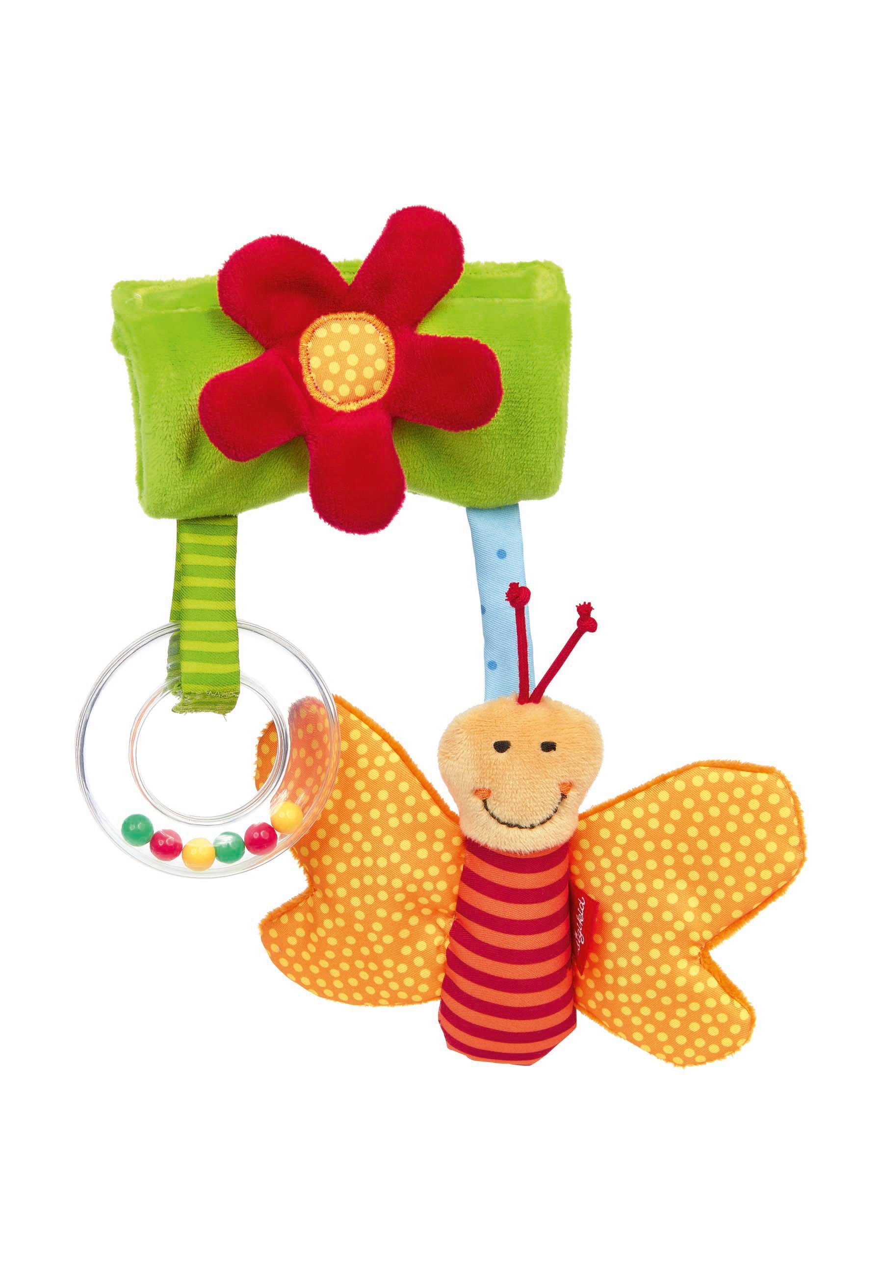 Sigikid Kinderwagenanhänger Kinderwagenspielzeug Anhänger Schmetterling Klett (1-tlg)