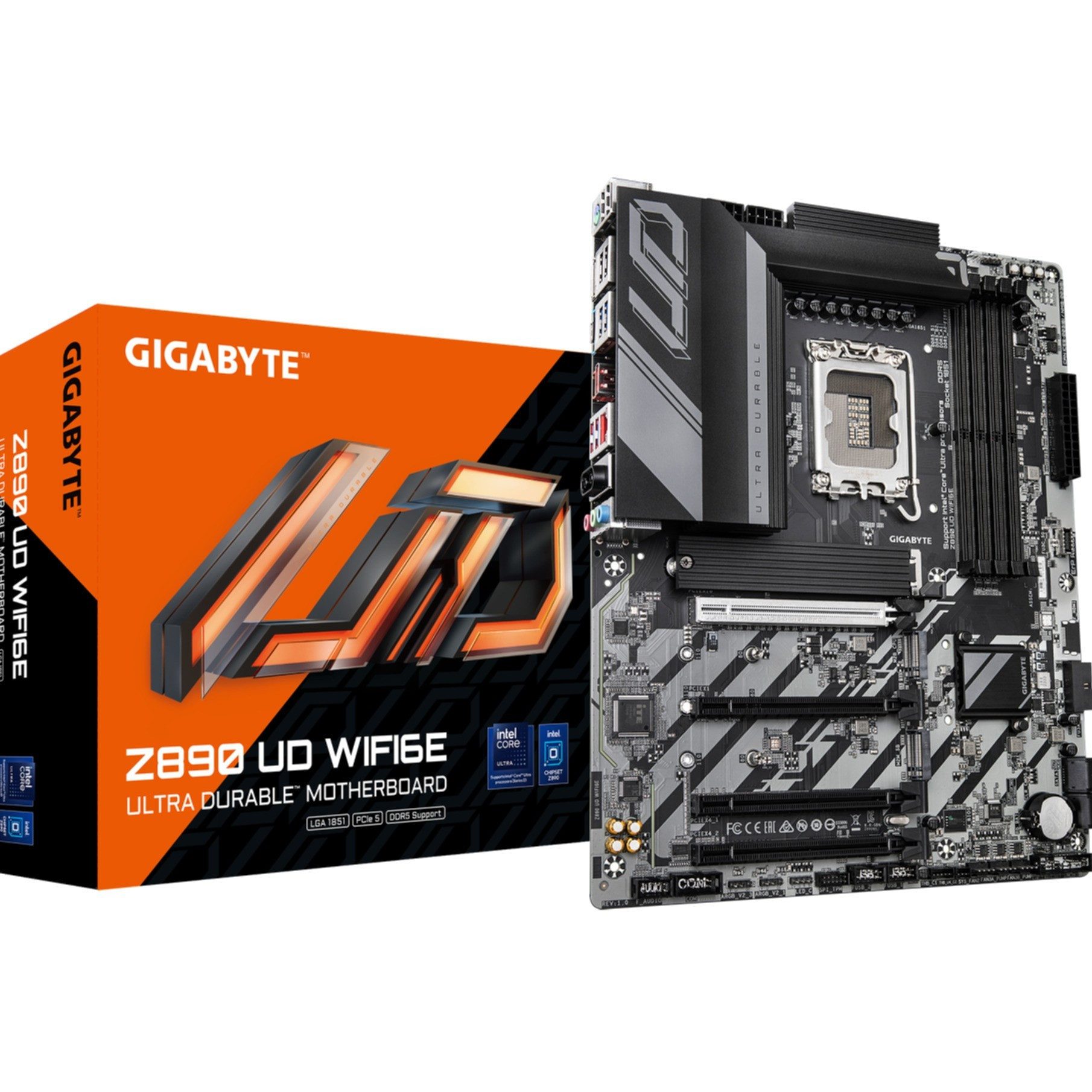 Gigabyte Z890 UD WIFI6E Mainboard - Unterstützt Intel Core Ultra Mainboard