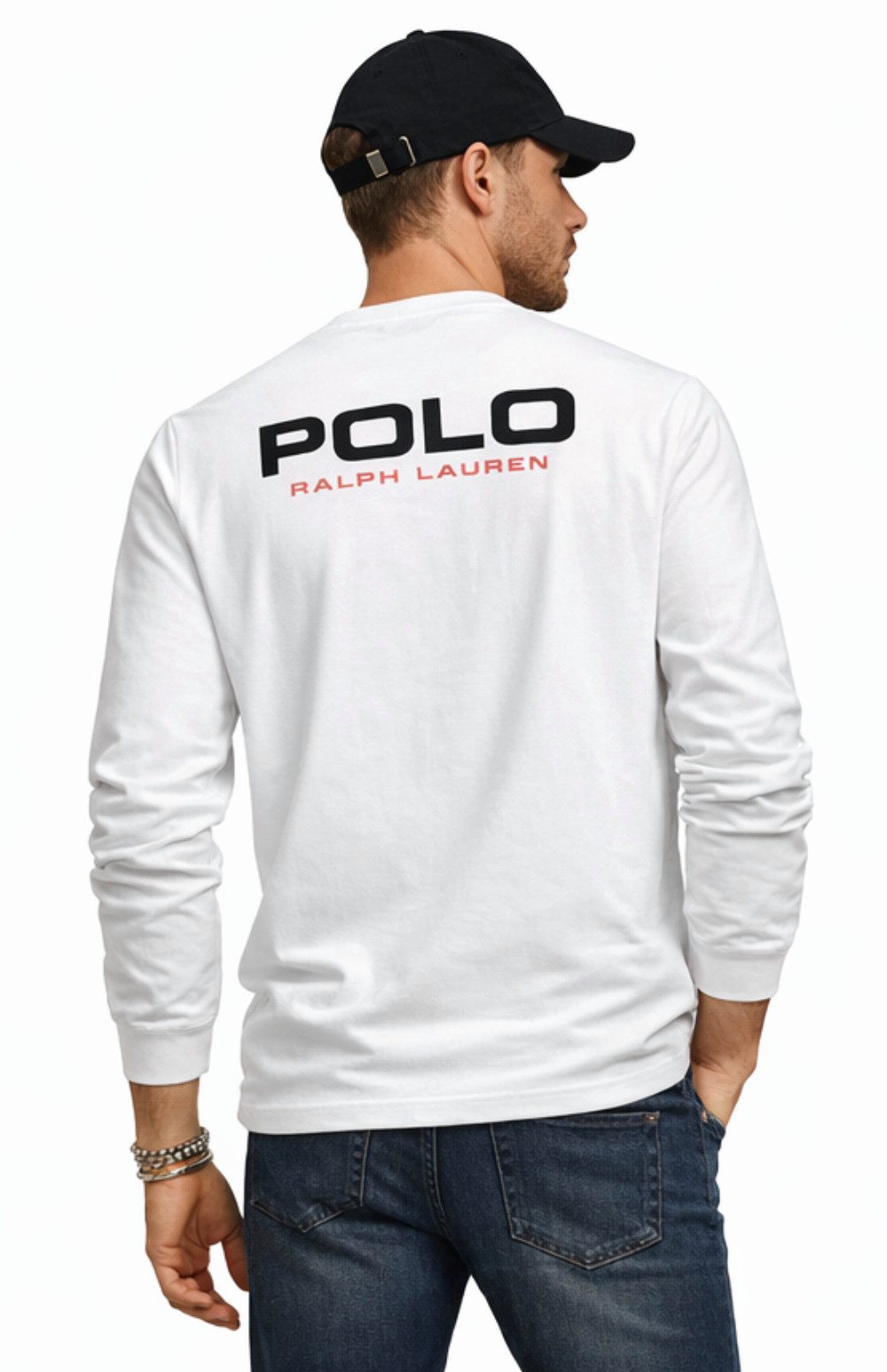 Polo Ralph Lauren Longsleeve Herren Pocket Shirt Classic Fit Großes Logo hinten,Brusttasche dezentem Branding