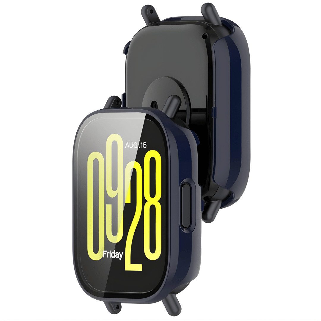 SmartUP Smartwatch-Hülle für Xiaomi Redmi Watch 5 Active Schutzglas Panzerfolie Display Case 9H 2, kompletter Rundumschutz – Bild 3 von 5
