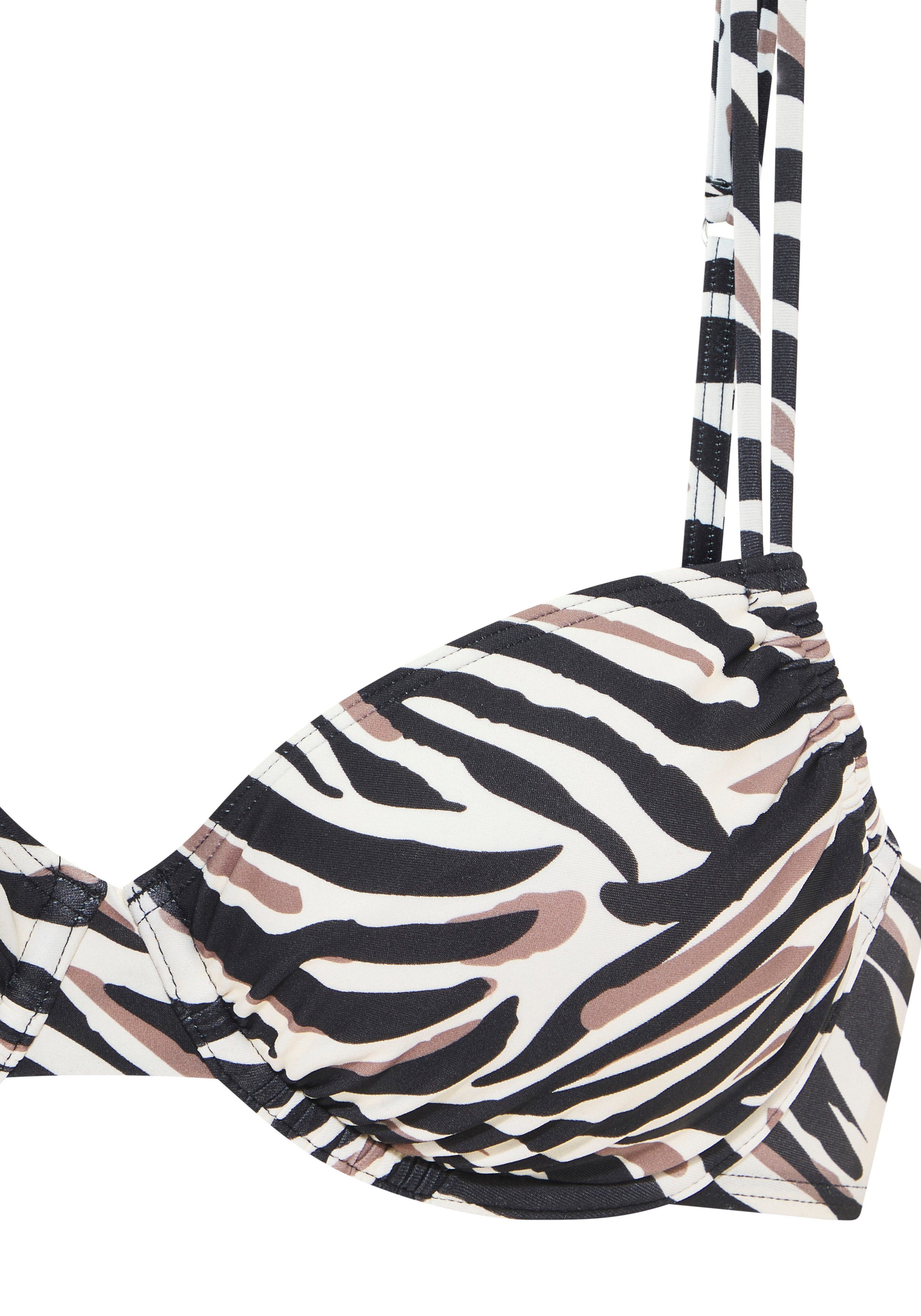 LASCANA Bügel-Bikini-Top Debbie, mit abstraktem Animal-Print