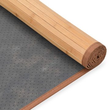 Teppich Bambus 100x160 cm Braun, furnicato, Rechteckig