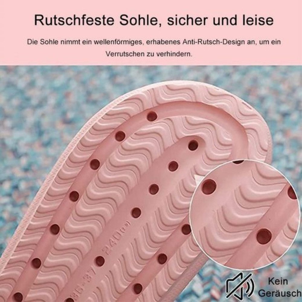 Blusmart Damen Herren Badeschuhe Badepantolette (EVA Rutschfest Pantoletten, Dicke Sohle bequeme) für Badezimmer, Schlafzimmer, Wohnzimmer, Strand, Freizeit – Bild 5 von 5