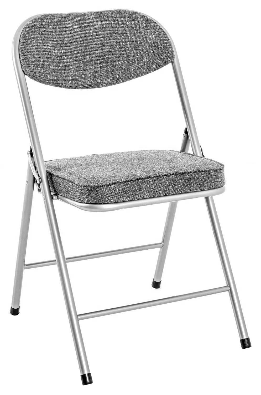 HAKU Klappstuhl KURT, Alufarben, Grau, Stahlgestell, Webstoff, Klappbar günstig online kaufen