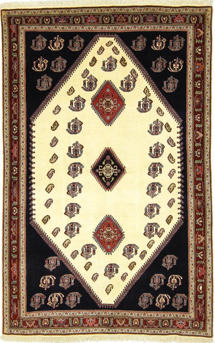 Orientteppich Ghashghai 149x238 Handgeknüpfter Orientteppich / Perserteppich, Nain Trading, rechteckig, Höhe: 12 mm