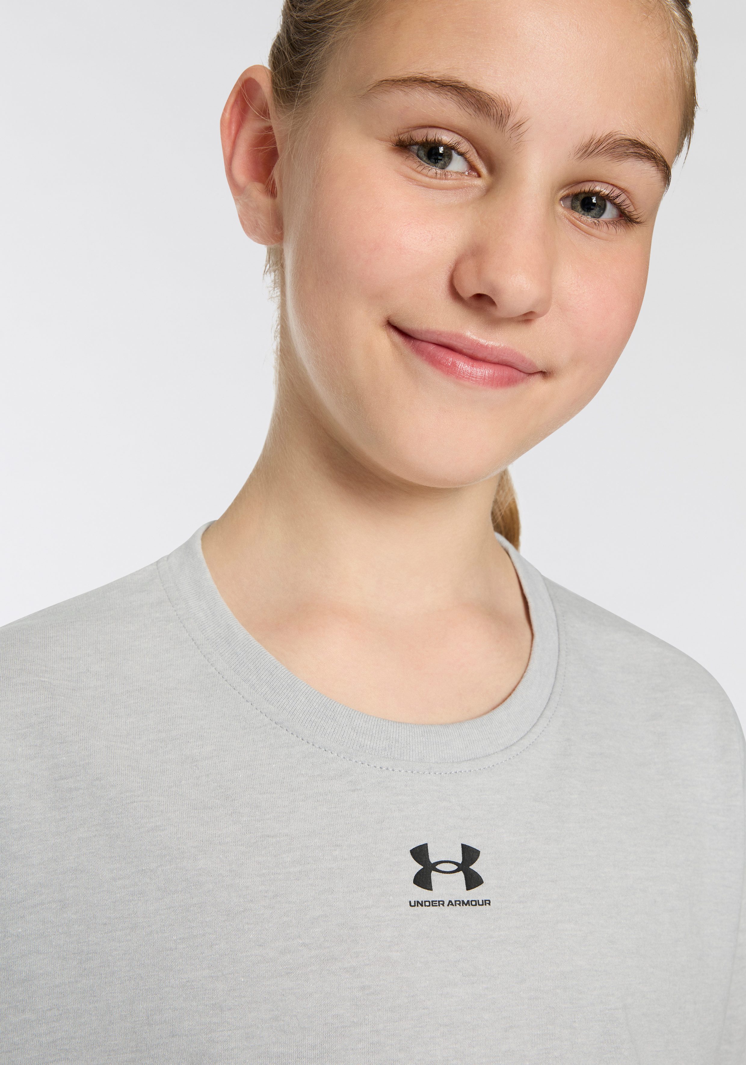 Under Armour® T-Shirt RIVAL Kurzarm, mit Rundhalsausschnitt, aus Baumwolle und Polyester