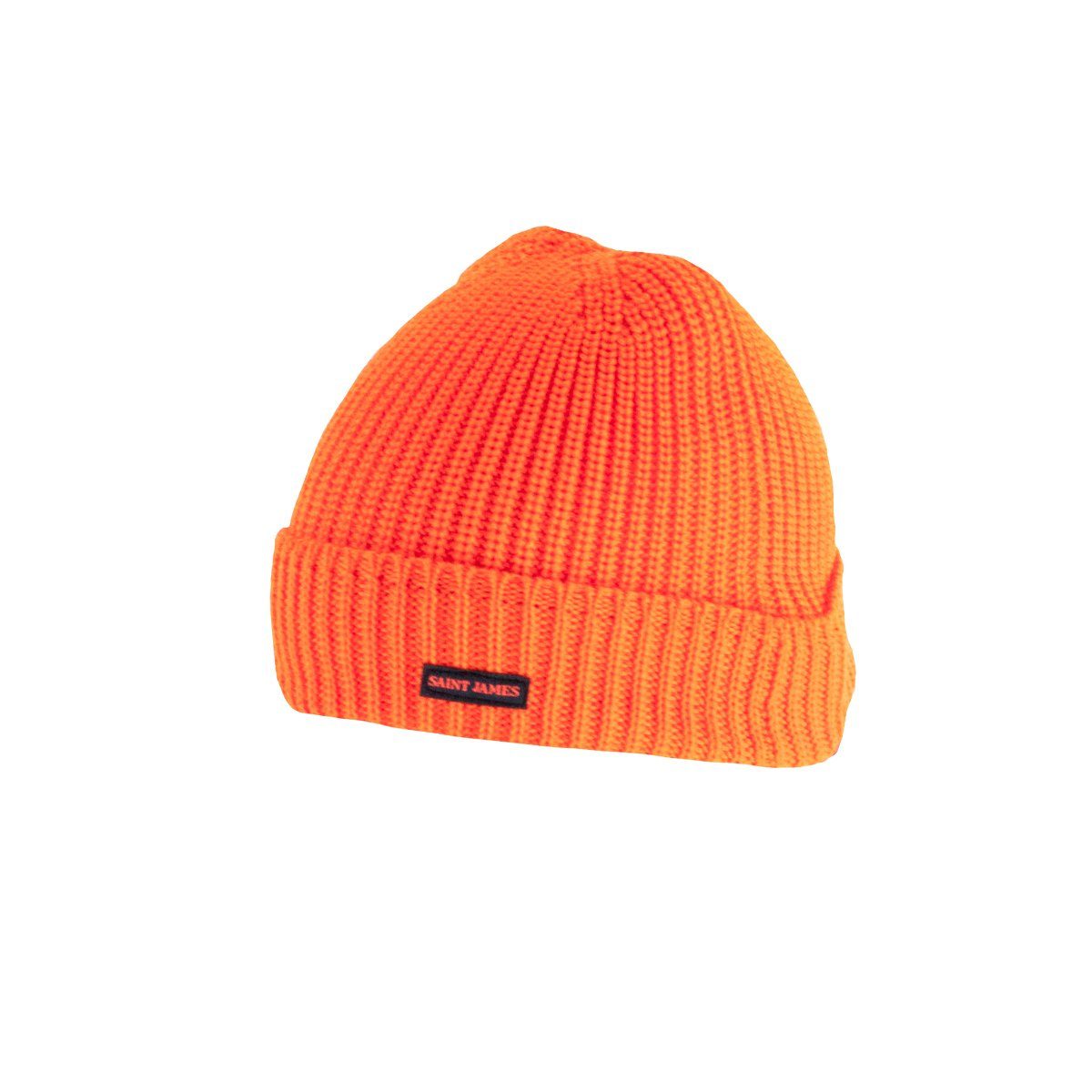 Saint James Strickmütze 9466 Unisex Mütze Canot aus Wolle OrangeFluo(58)