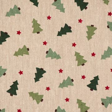 SCHÖNER LEBEN. Tischdecke Tischdecke XMAS Tree Weihnachtsbaum natur div. Größen SCHÖNER LEBEN., handmade