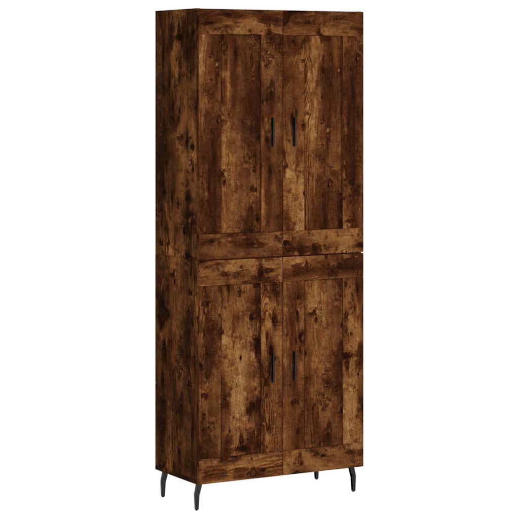 vidaXL Highboard Highboard Räuchereiche 69,5x34x180 cm günstig online kaufen