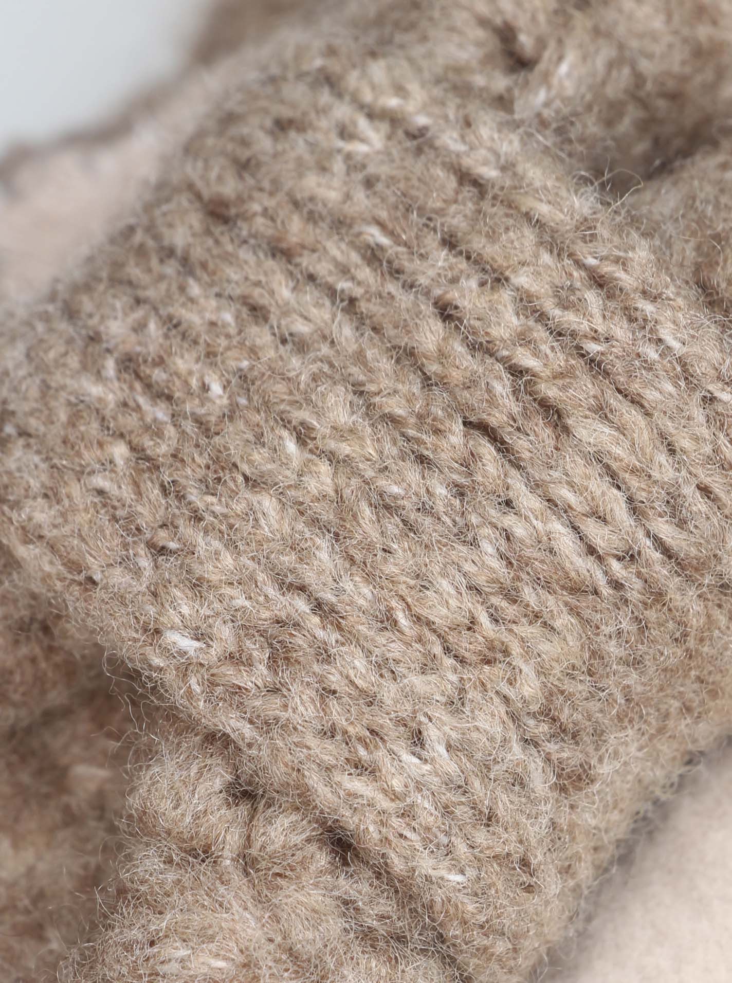 Zwillingsherz Stirnband "Muster" mit Muster, Knoten und Wollanteil