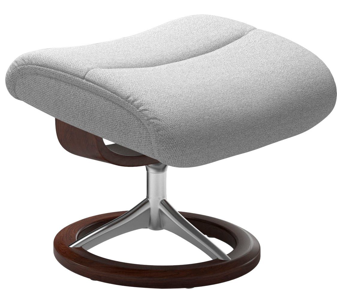 Relaxsessel (Set, Signature Größe M,Gestell Base, mit Relaxsessel Stressless® View mit Hocker), Braun