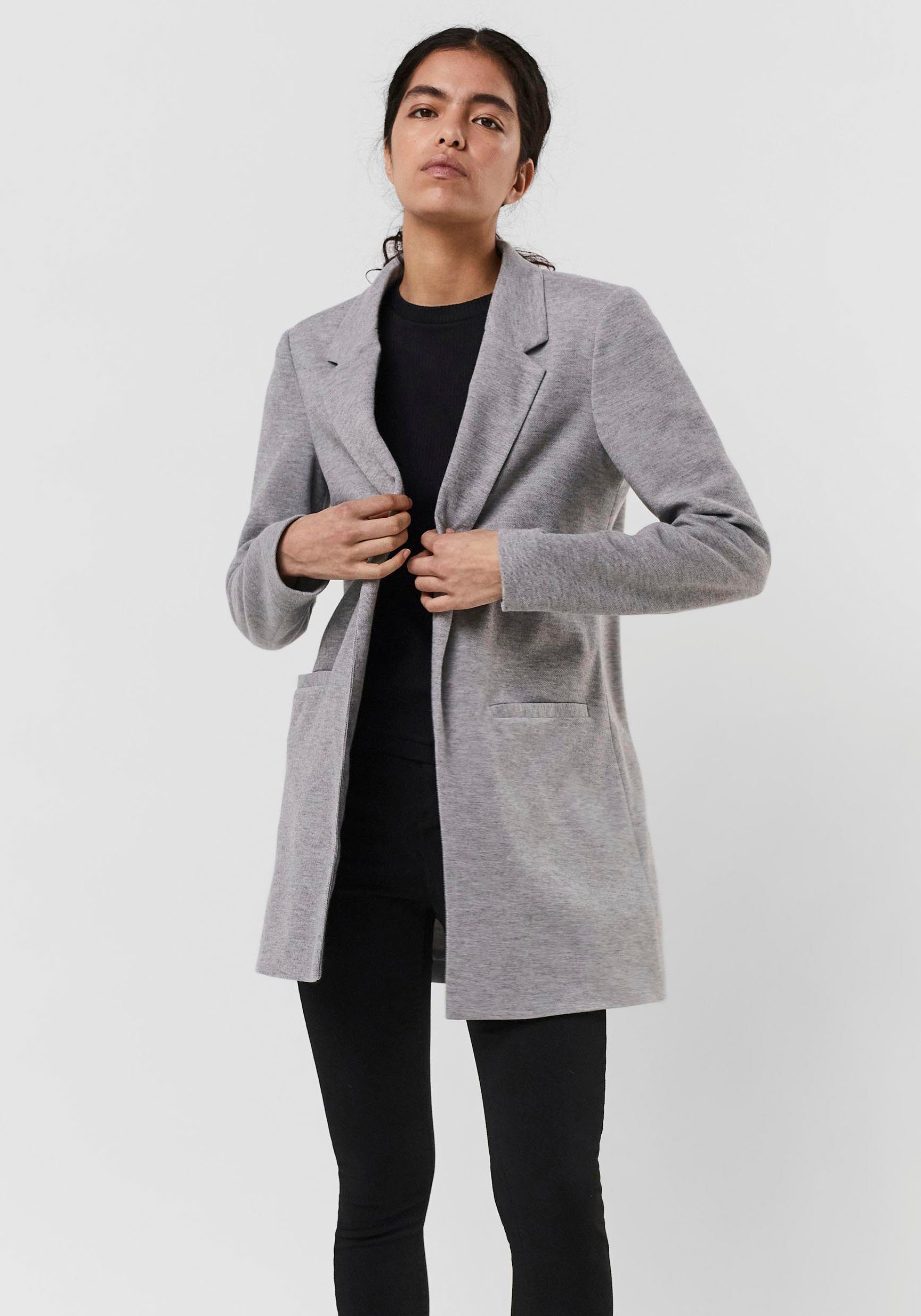 Vero Moda Jerseyblazer VMVERINA LS LONG BLAZER light grey melange