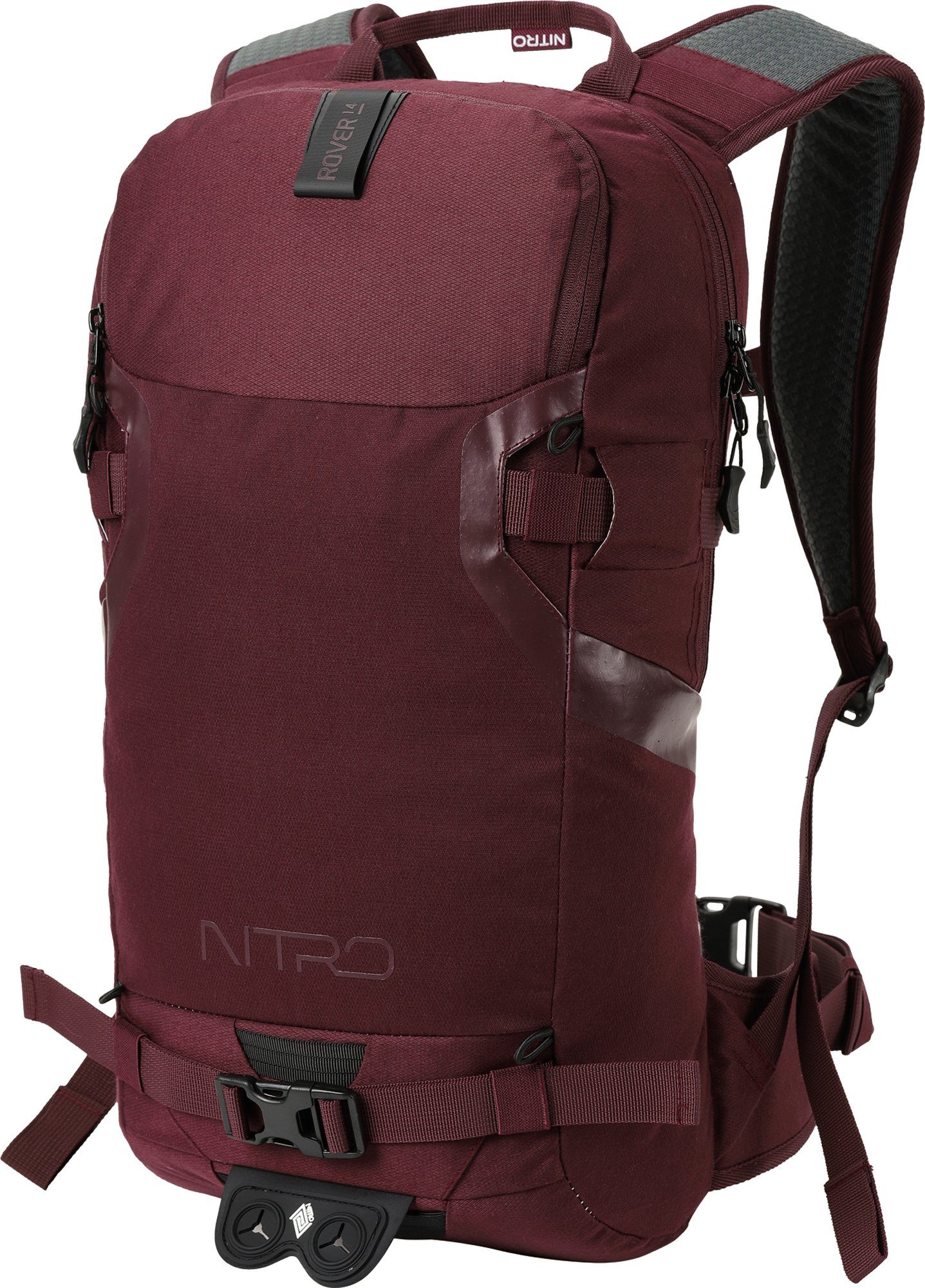 NITRO Trekkingrucksack Rover 14, Wine, speziell für den Wintersport konzipiert