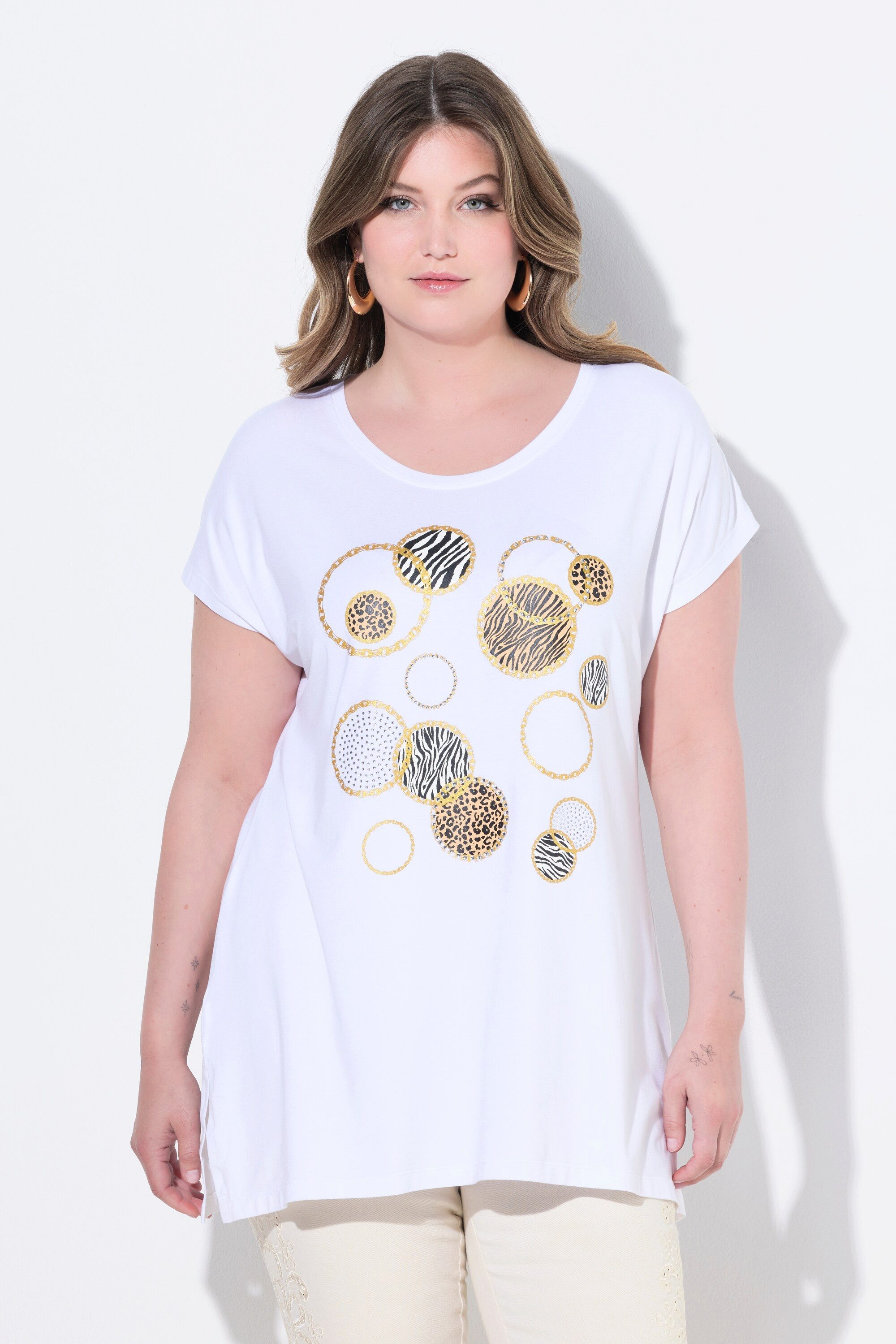 MIAMODA T-Shirt T-Shirt A-Linie Kreise mit günstig online kaufen