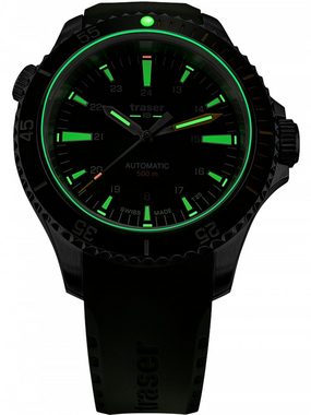 Traser Automatikuhr Traser H3 110327 P67 Diver Automatik Green 46mm 50ATM