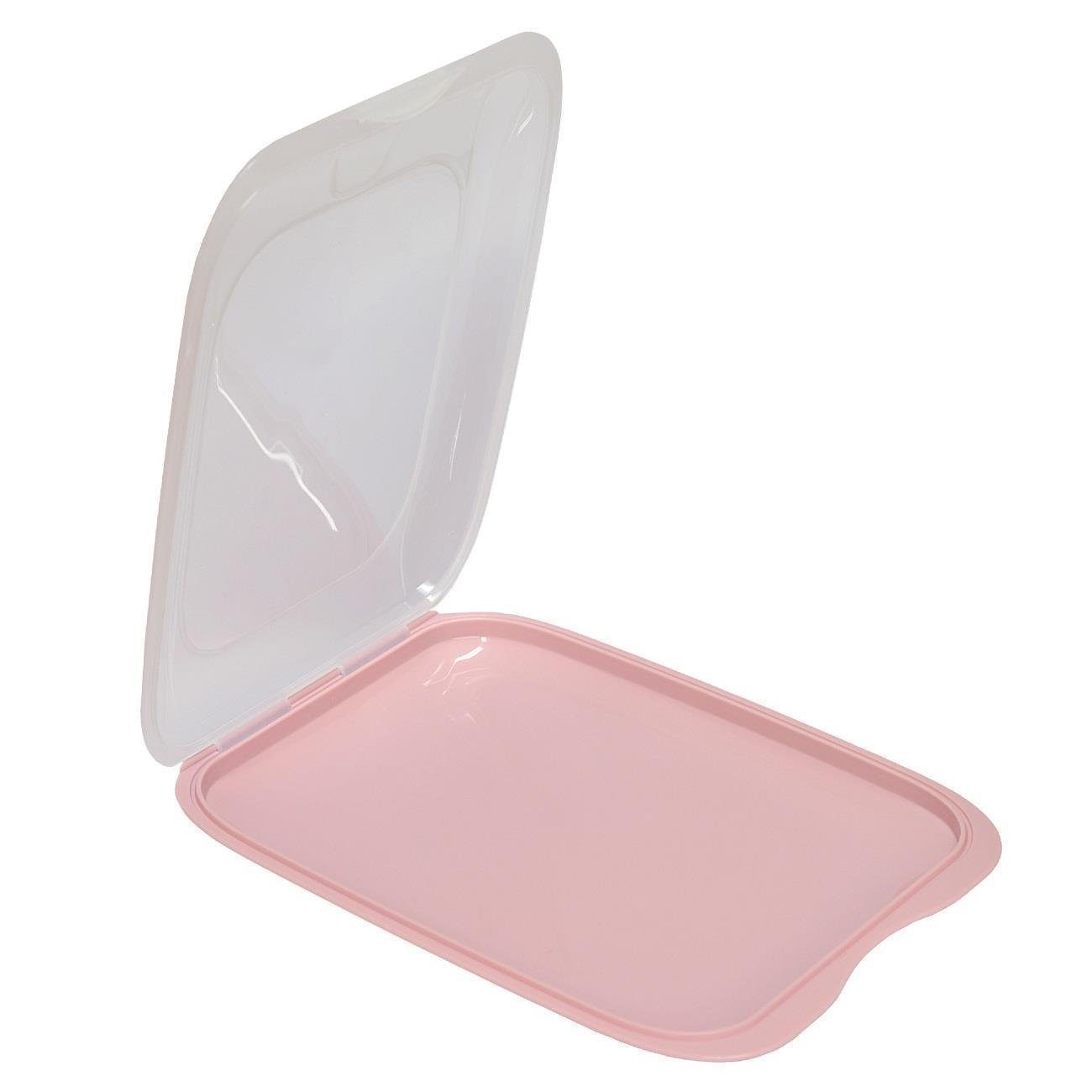 Engelland Frischhaltedose Aufschnittdosen, Aufschnittbox, PP-Kunststoff, BPA-frei, (Vorteils-Set, 4-tlg., mit transparentem Deckel), stapelbar, platzsparend, Or – Bild 2 von 5