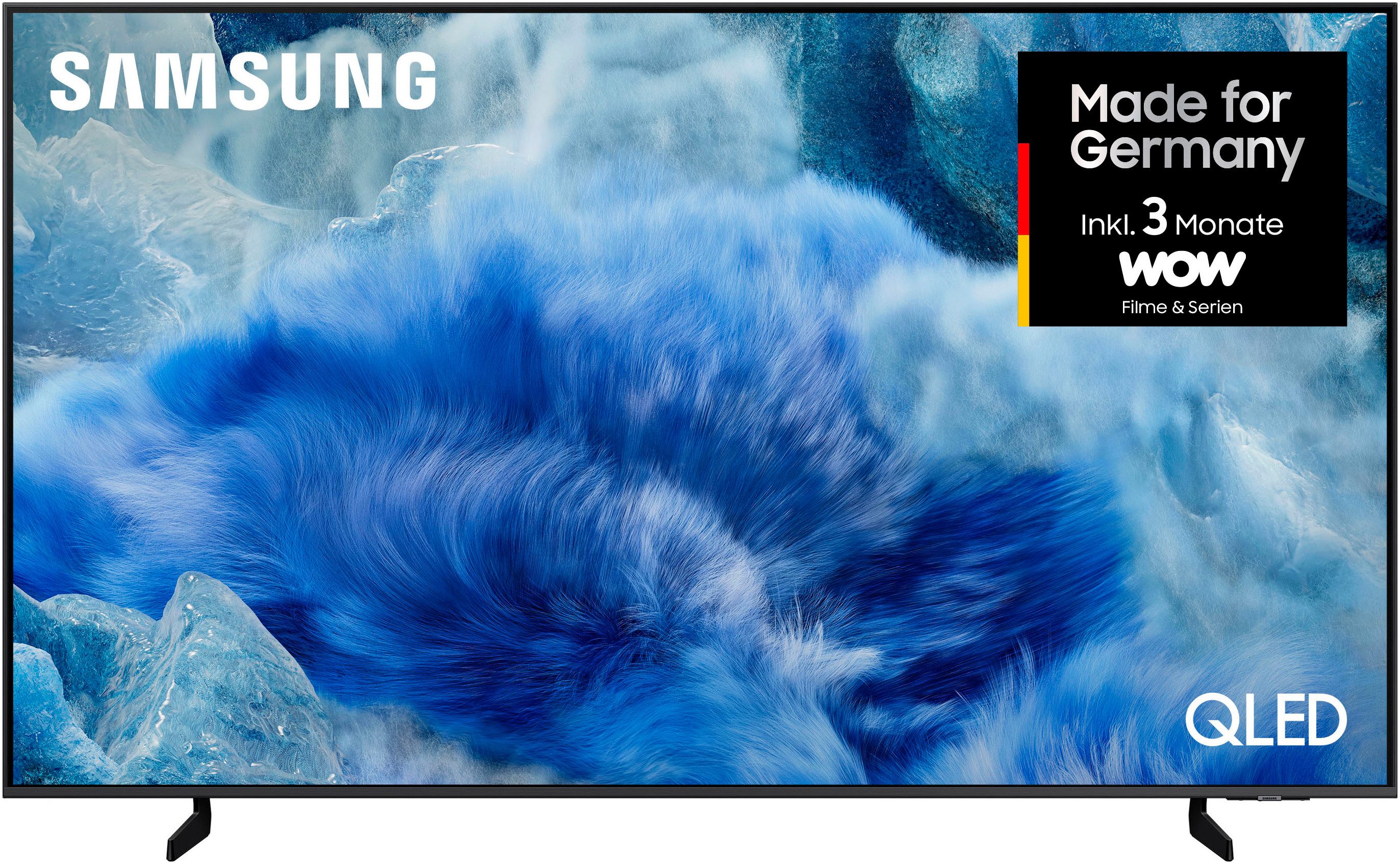 Samsung GQ55Q8FAAU QLED-Fernseher (138 cm/55 Zoll, 4K Ultra HD, Smart-TV, Quantum HDR+, Knox Security, Art Store, 3D Sound, Gaming Hub, AI TV)