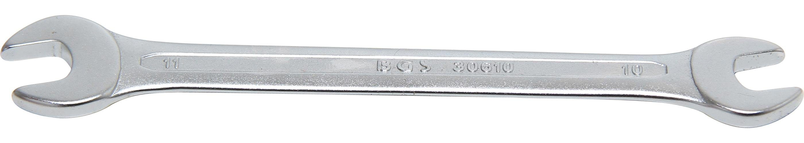 BGS technic Maulschlüssel Doppel-Maulschlüssel, SW 10 x 11 mm