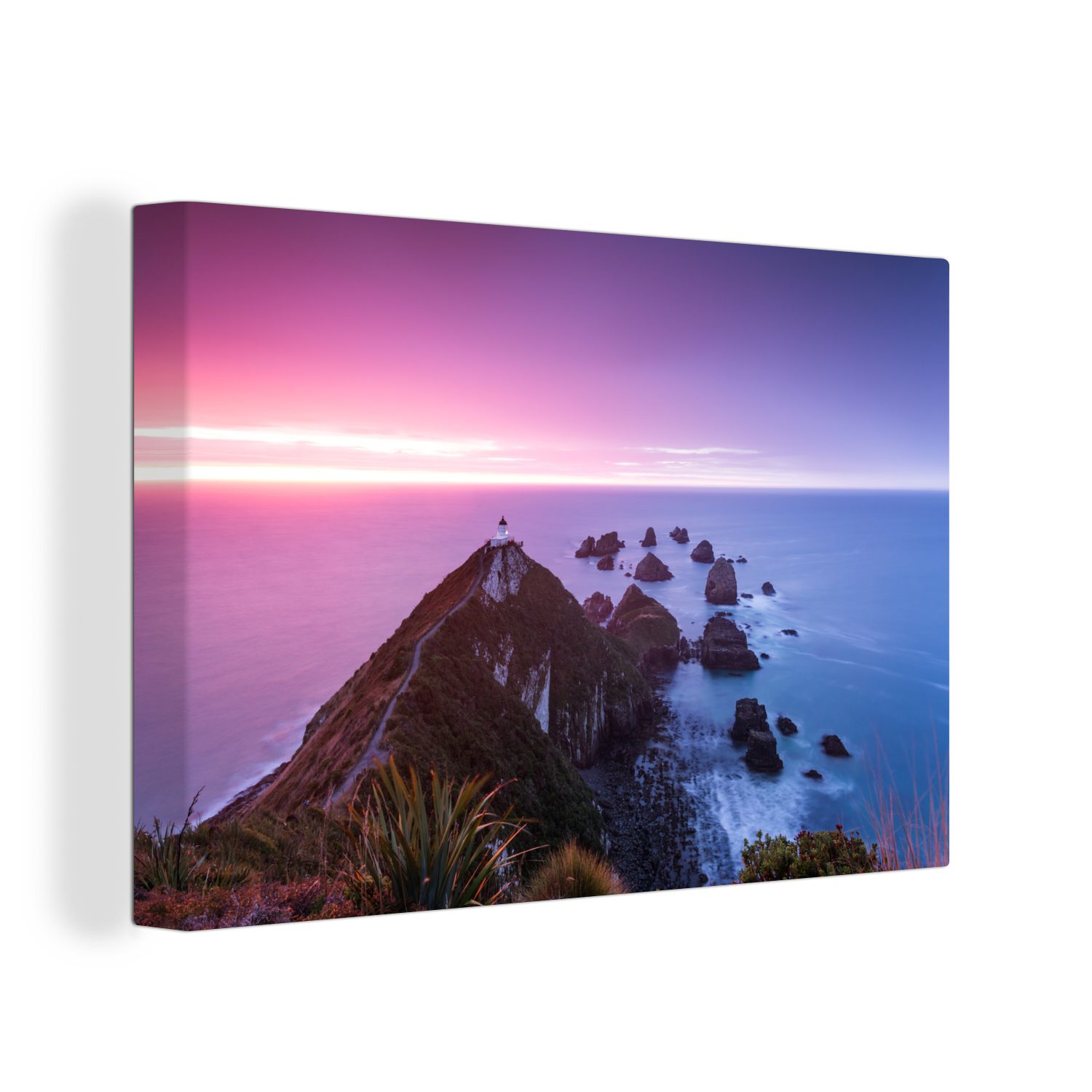 30x20 Nugget St), Leinwandbilder, Aufhängefertig, Wandbild (1 Leinwandbild cm Neuseeland, Wanddeko, OneMillionCanvasses® Point